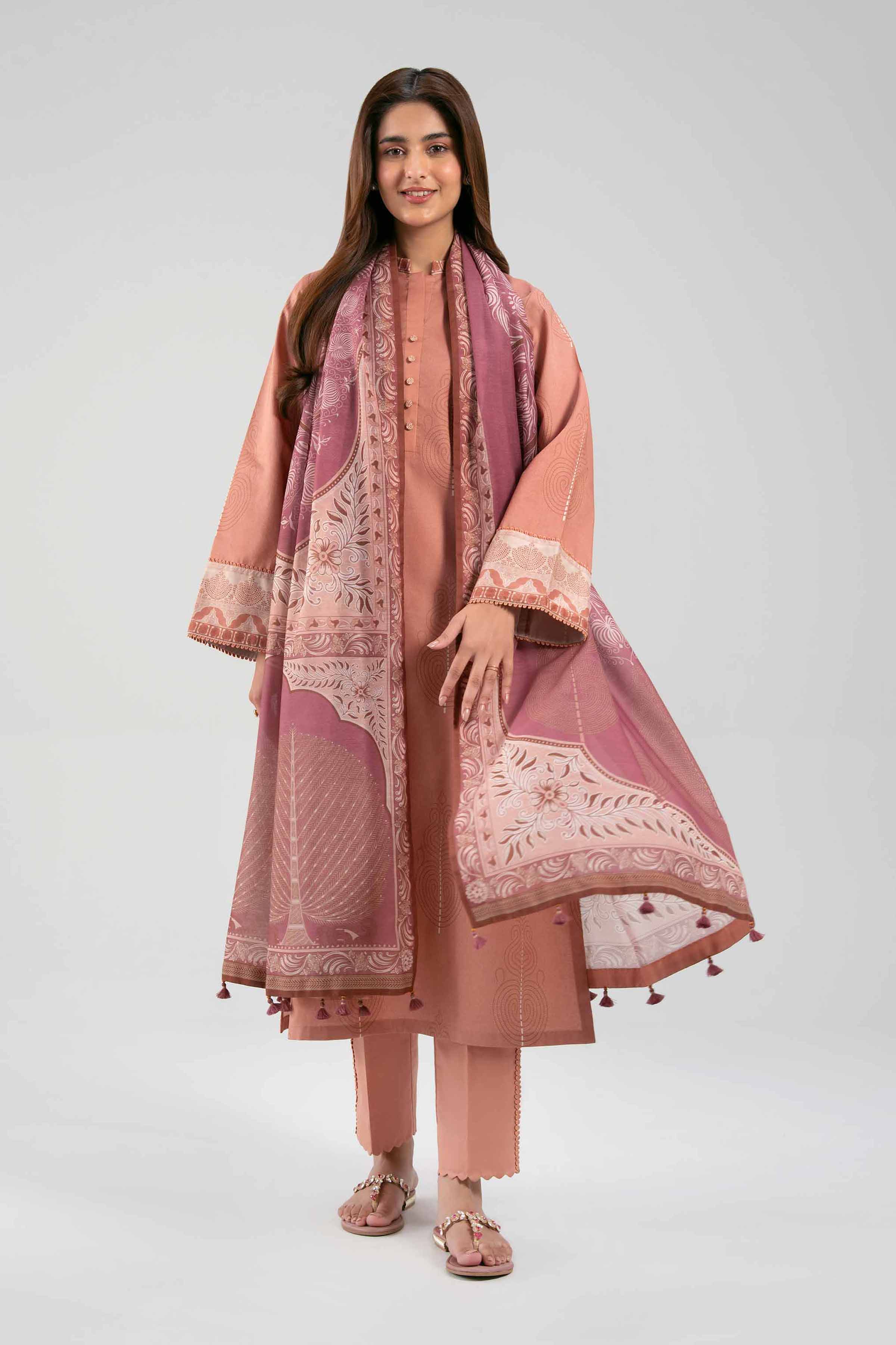 3 Piece - Printed Suit - 42601375 NishatUAE   3PC Printed Unstitched