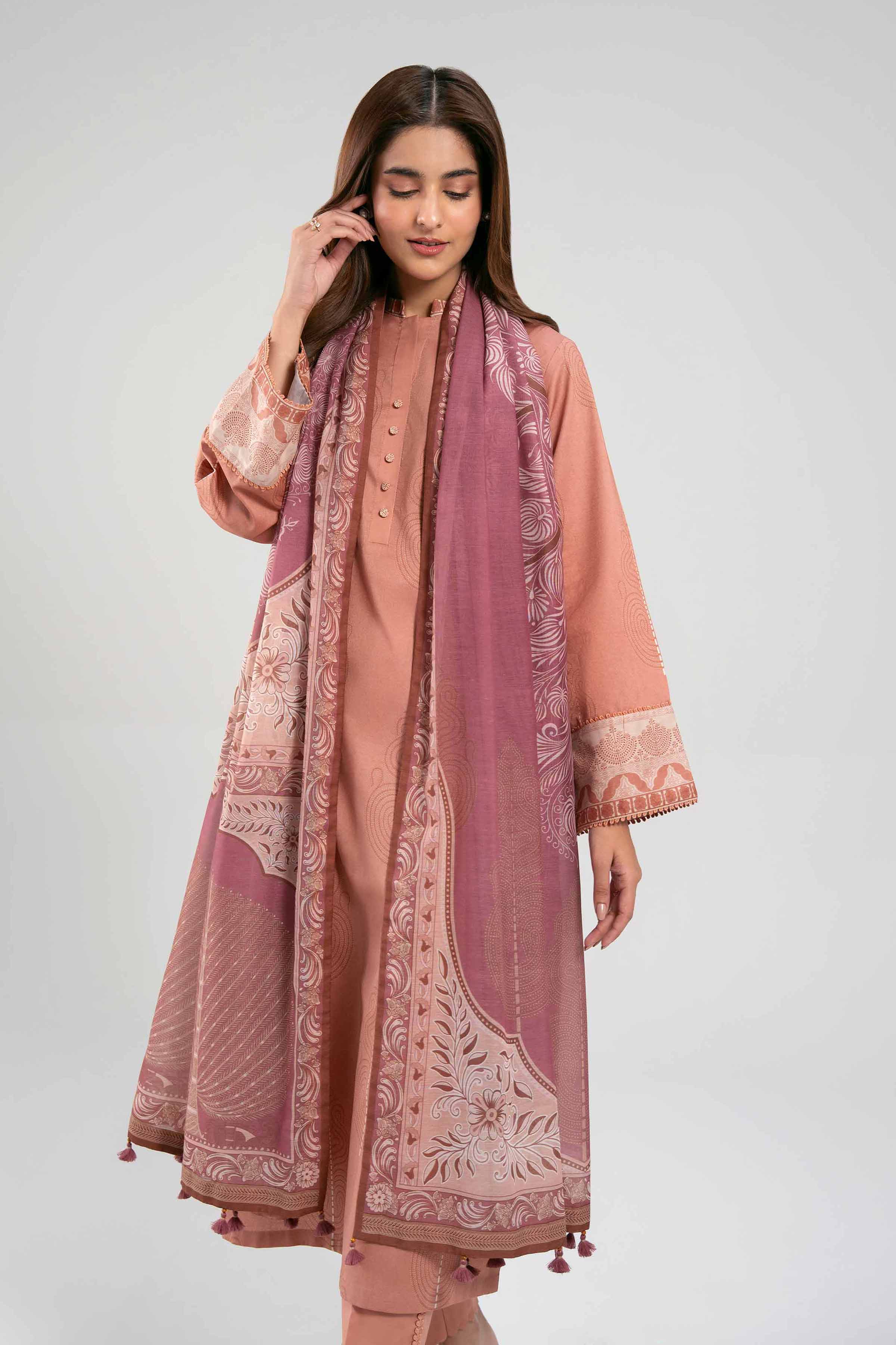 3 Piece - Printed Suit - 42601375 NishatUAE   3PC Printed Unstitched