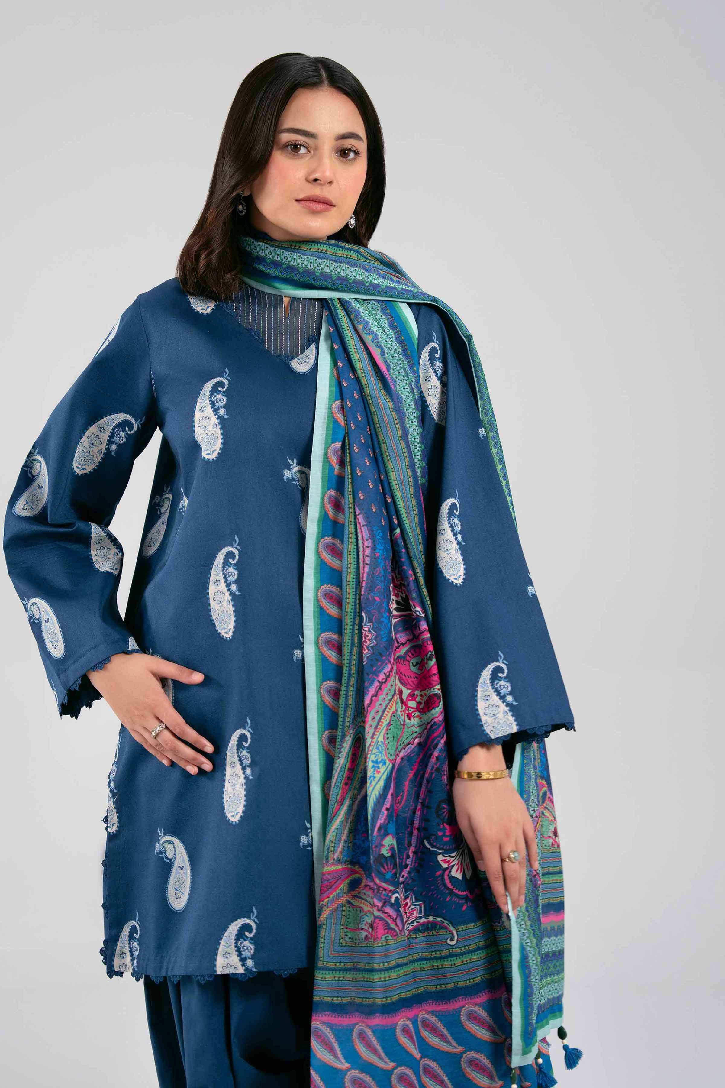 3 Piece - Printed Suit - 42601377 NishatUAE   3PC Printed Unstitched