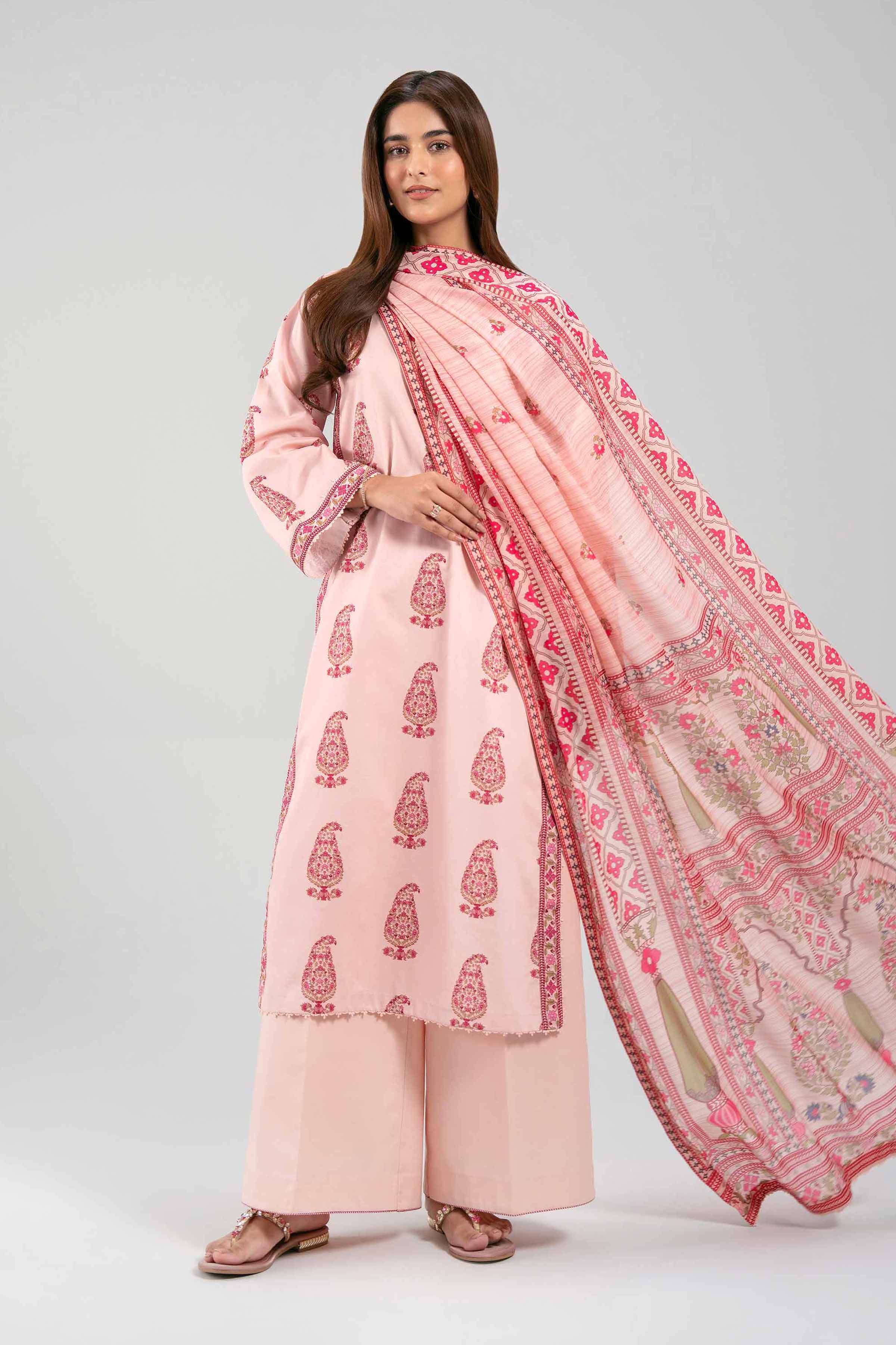 3 Piece - Printed Suit - 42601380 NishatUAE   3PC Printed Unstitched