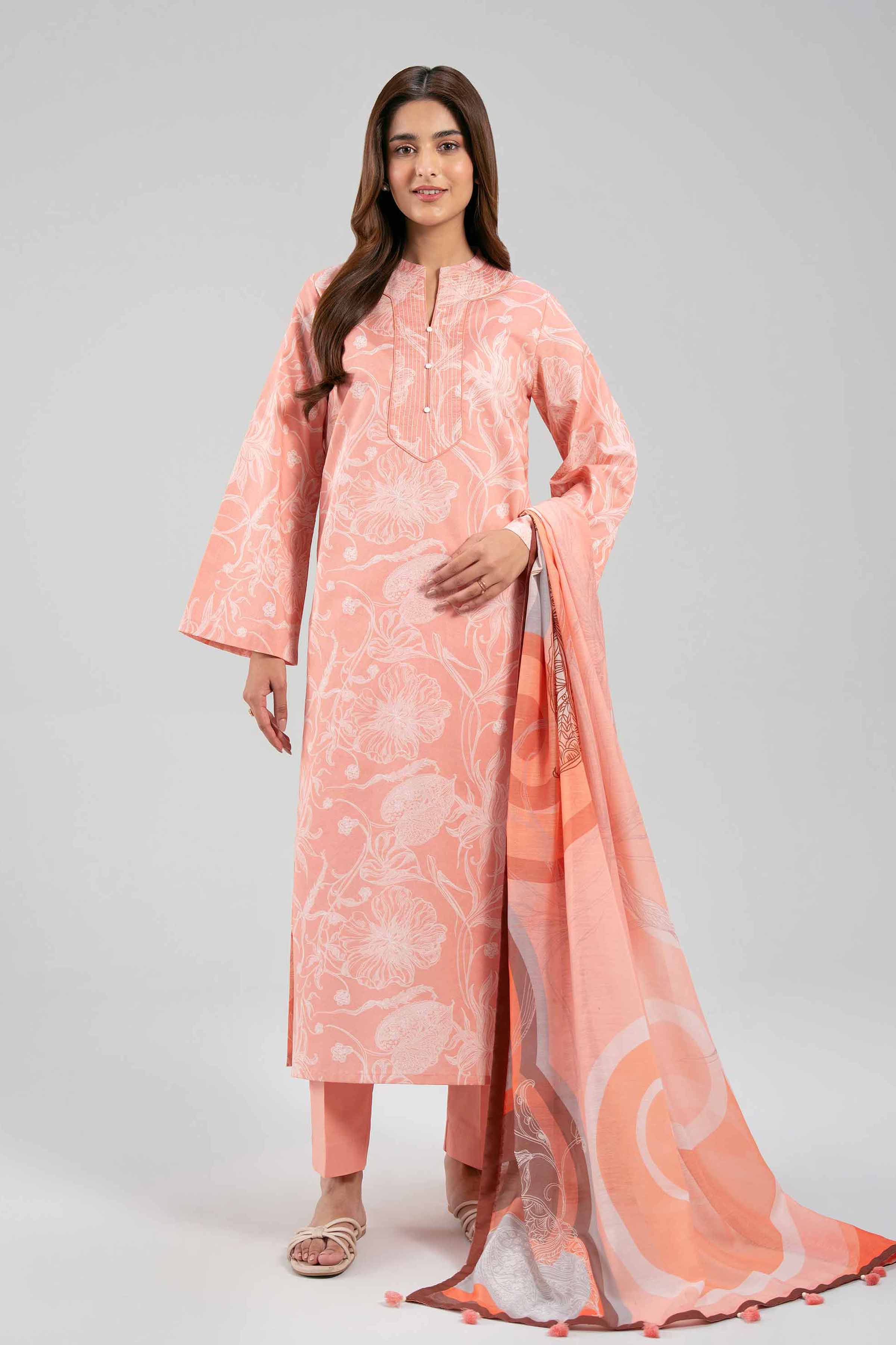 3 Piece - Printed Suit - 42601381 NishatUAE   3PC Printed Unstitched