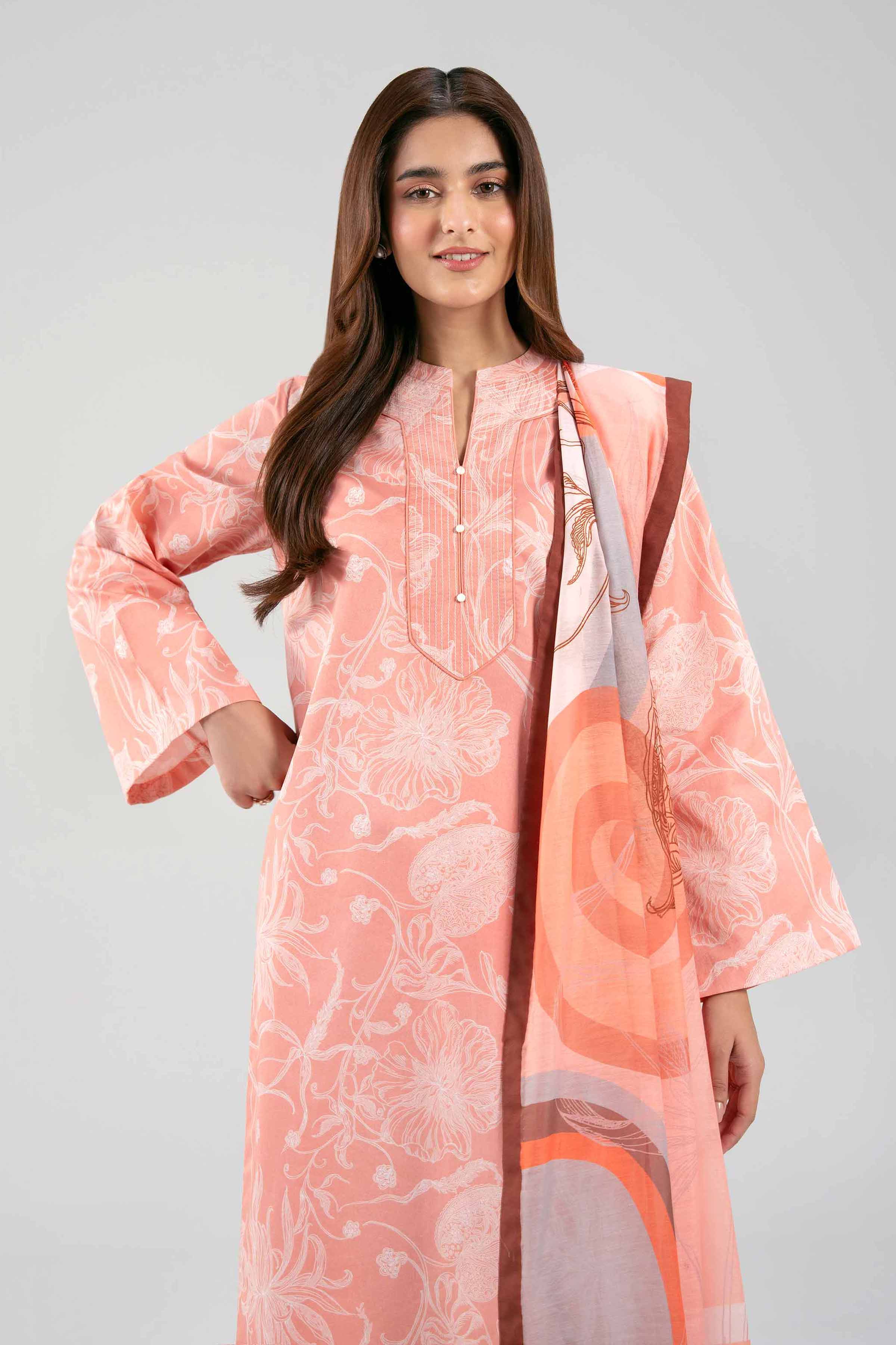 3 Piece - Printed Suit - 42601381 NishatUAE   3PC Printed Unstitched