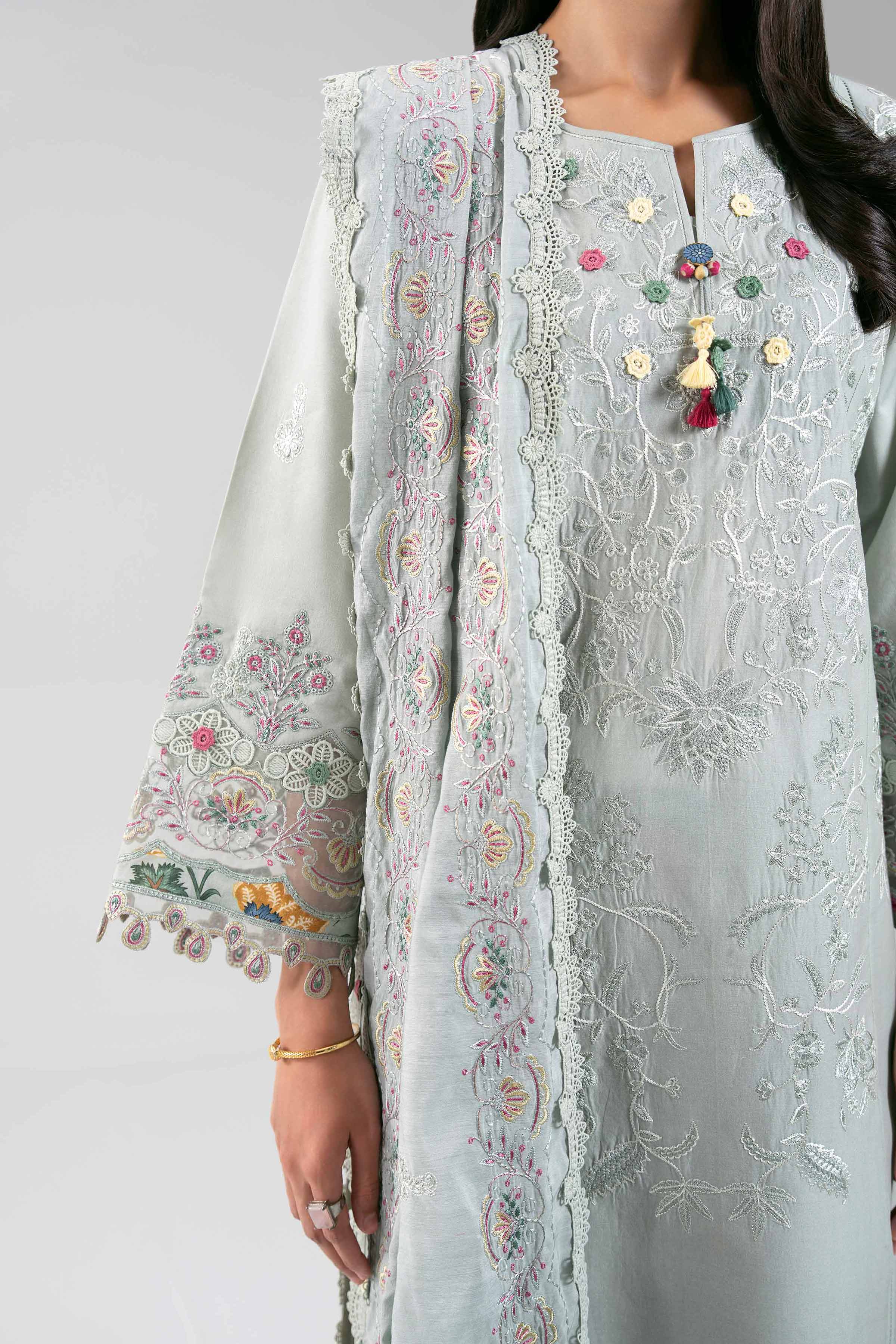 3 Piece - Embroidered Suit - 42601402 for Women - Unstitched Collection 