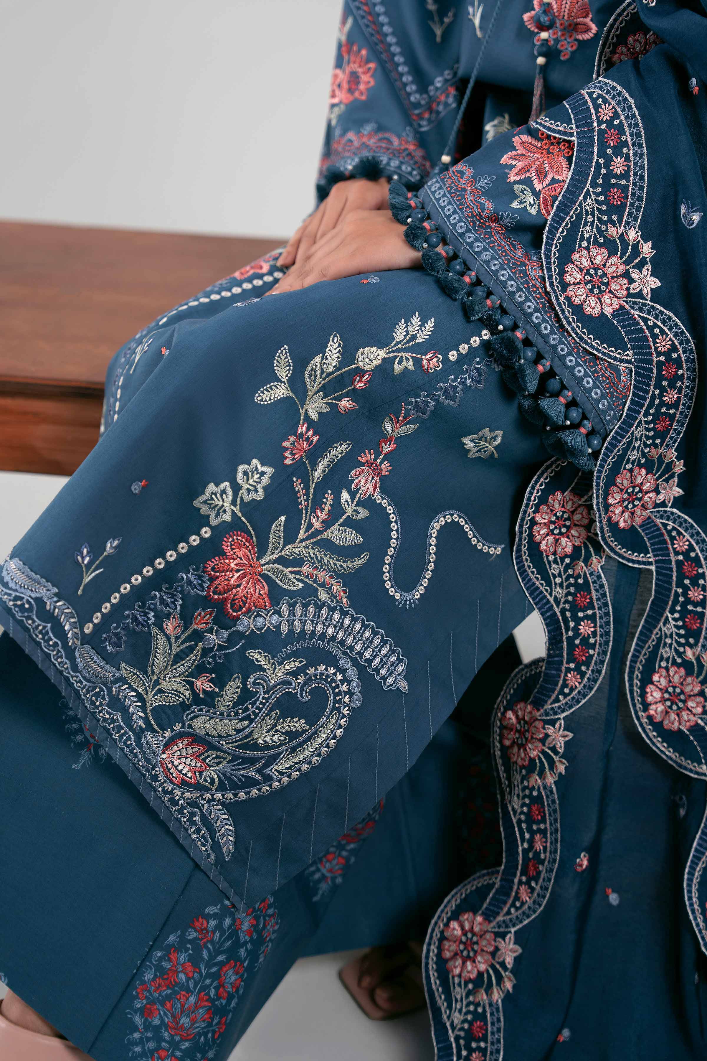 3 Piece - Digital Printed Embroidered Suit - 42601403