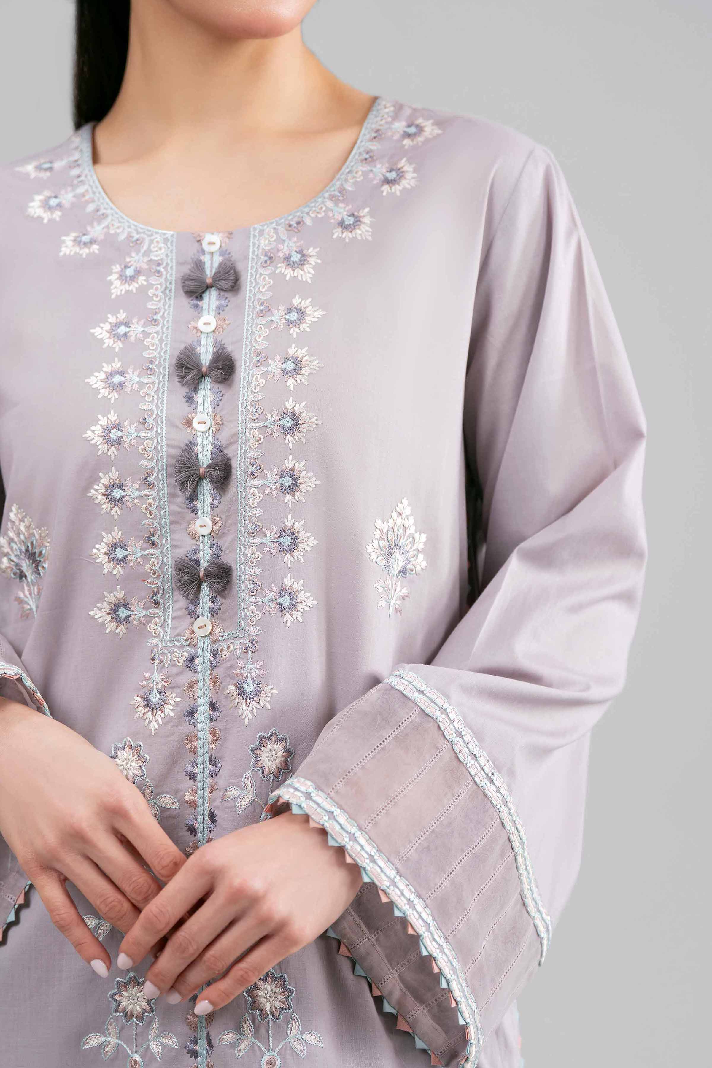 2 Piece - Embroidered Suit - 42601430 Beige Lawn 2PC Embroidered