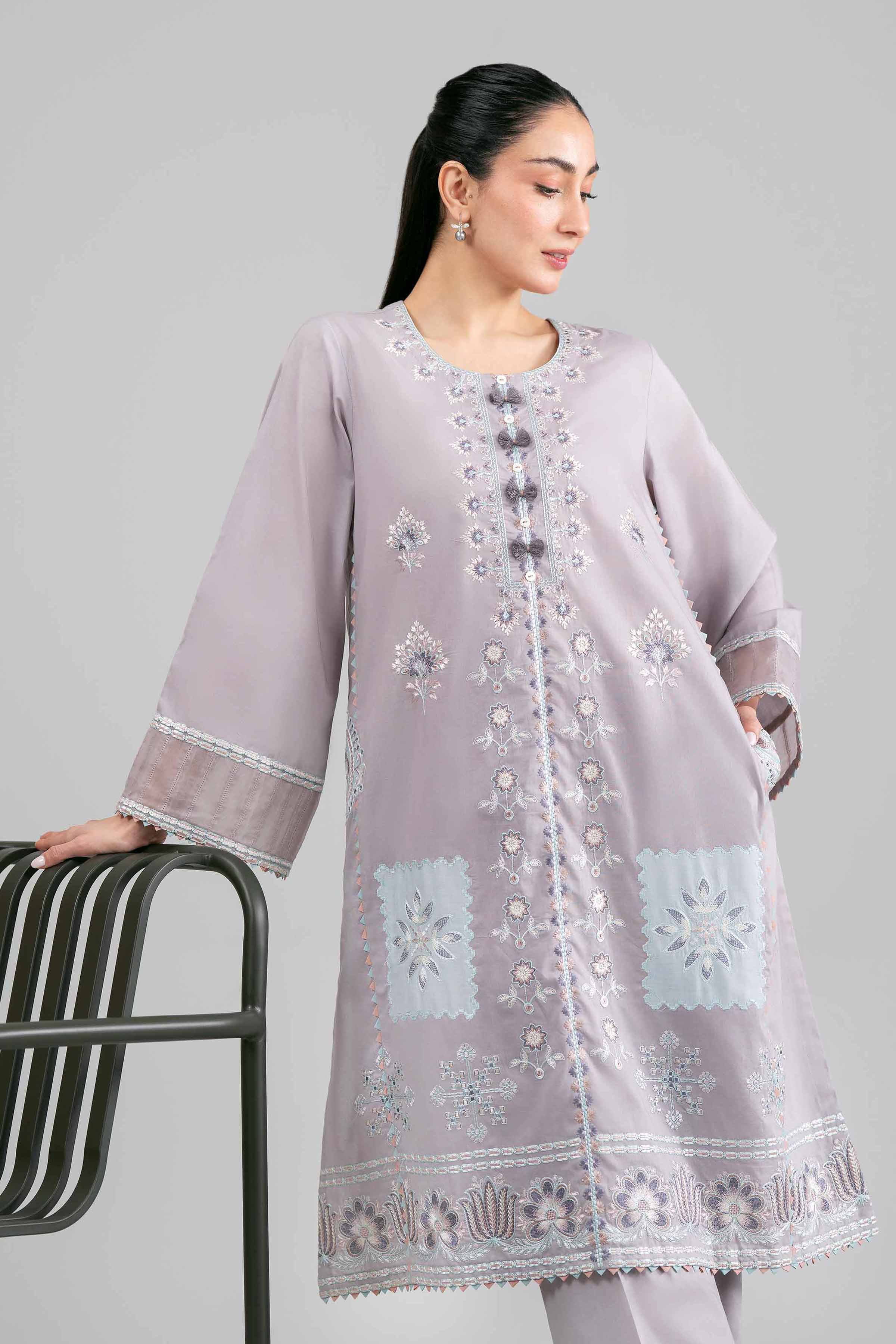 2 Piece - Embroidered Suit - 42601430 Beige Lawn 2PC Embroidered