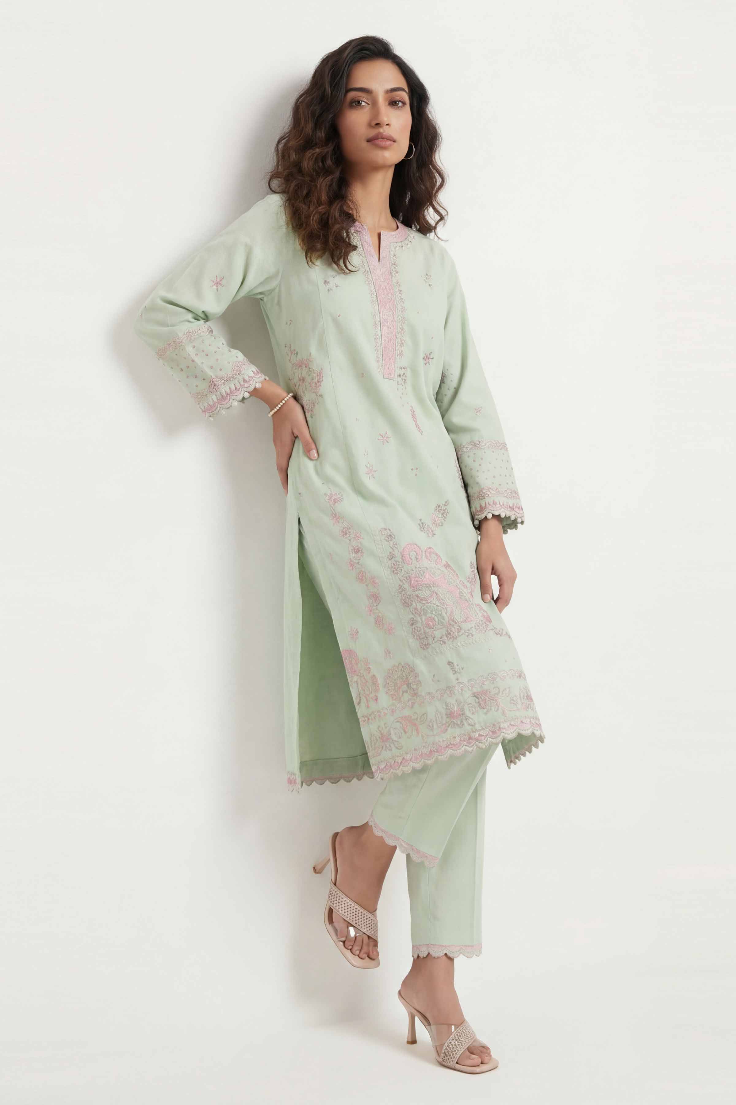 2 Piece - Embroidered Suit - 42601432  Lawn 2PC Embroidered Summer