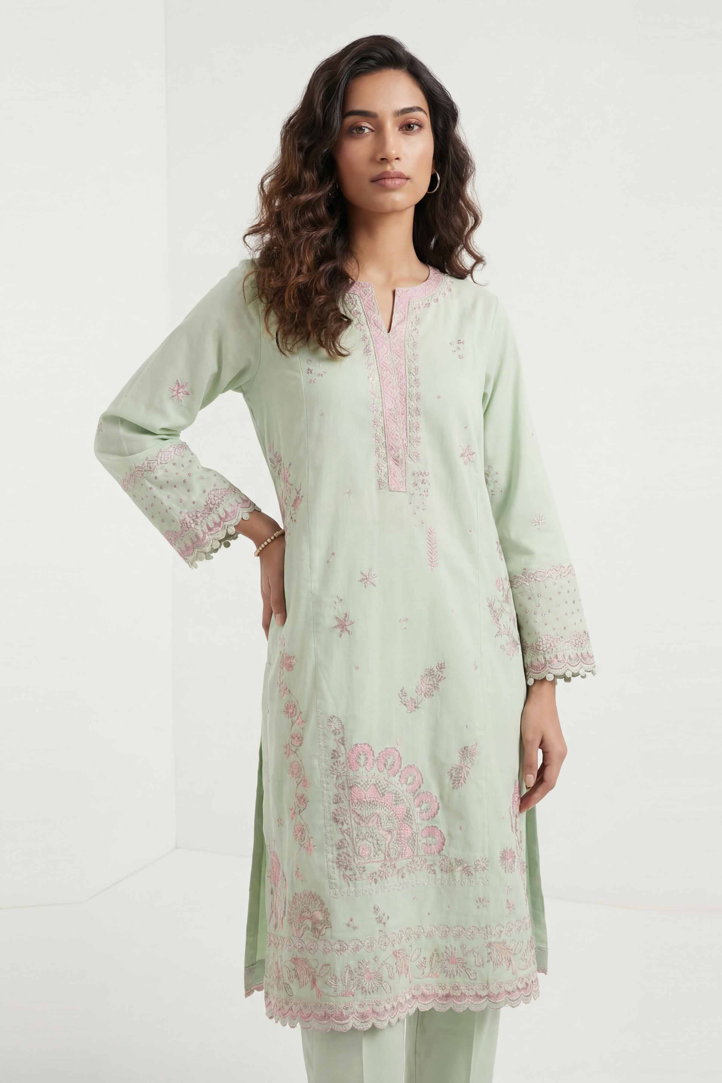 2 Piece - Embroidered Suit - 42601432  Lawn 2PC Embroidered Summer