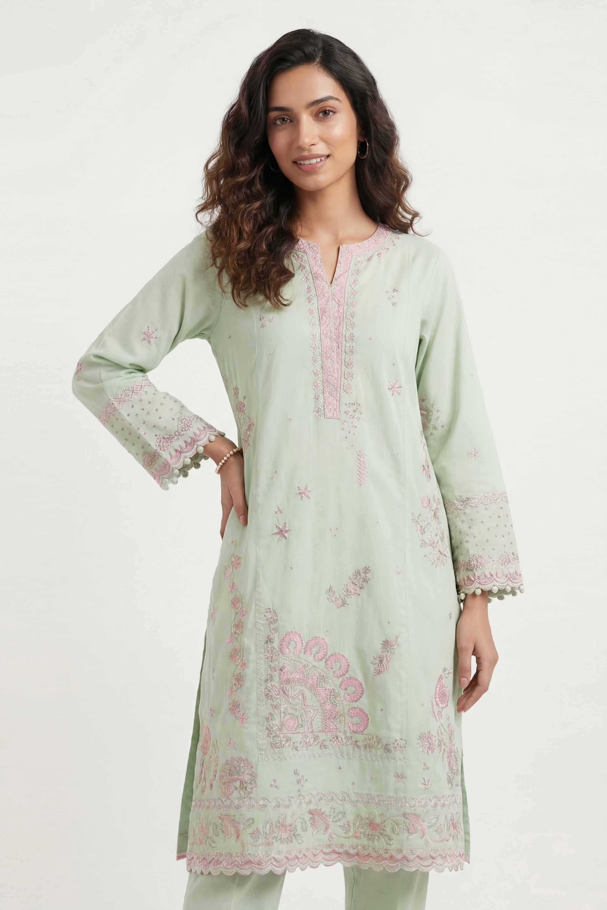 2 Piece - Embroidered Suit - 42601432  Lawn 2PC Embroidered Summer