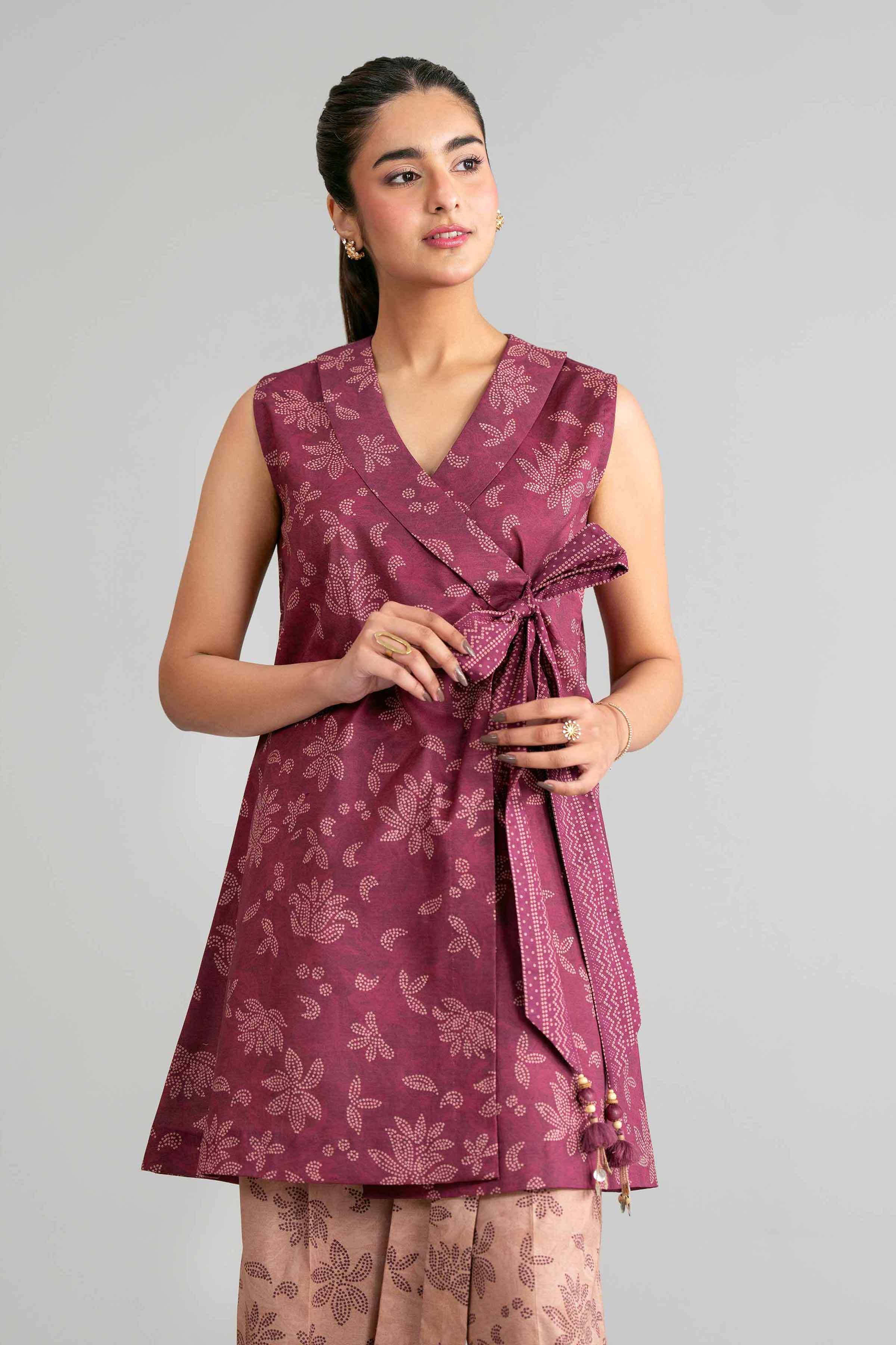 2 Piece - Printed Suit - 42601436 Red Lawn 2PC Printed Summer