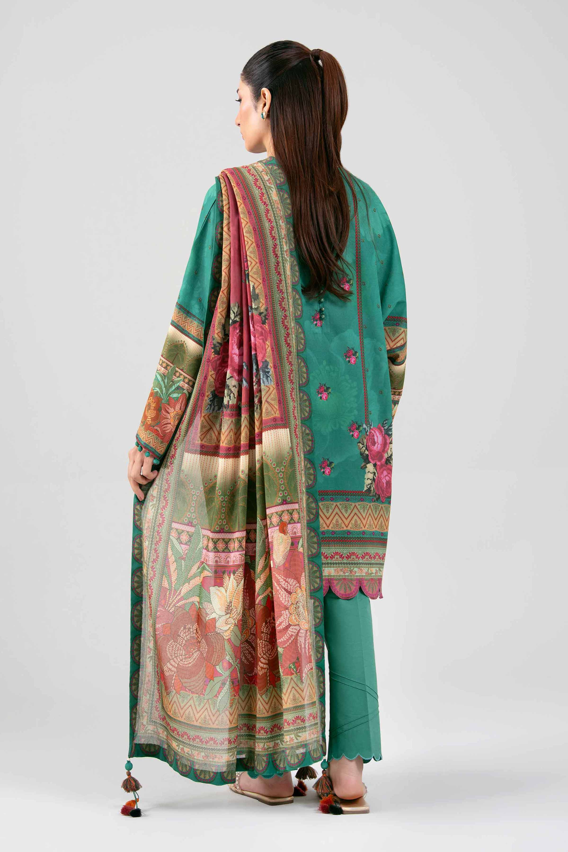 3 Piece - Digital Printed Suit - 42601469 Green Lawn 3PC Printed Summer