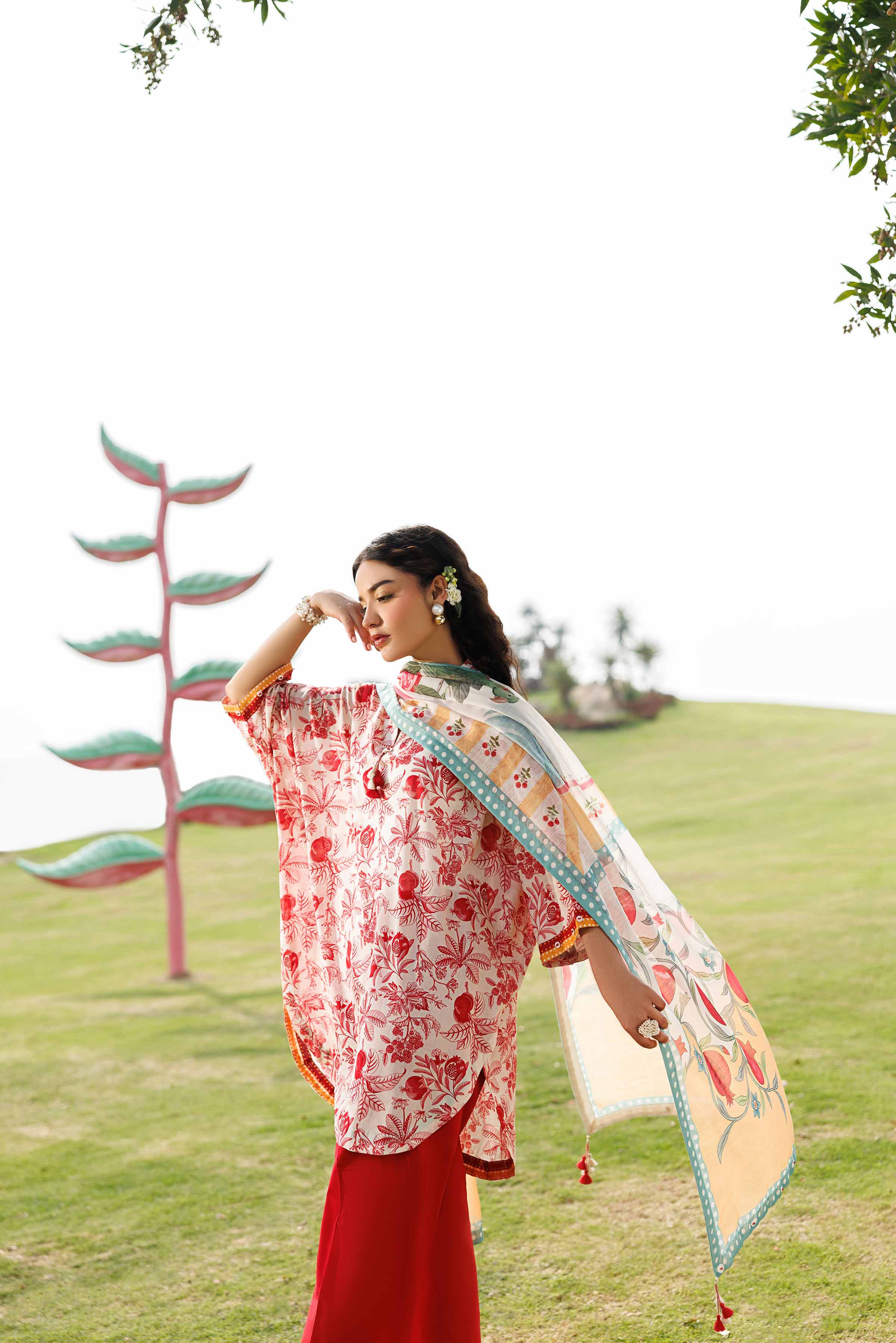 3 Piece - Digital Printed Suit - 42601499