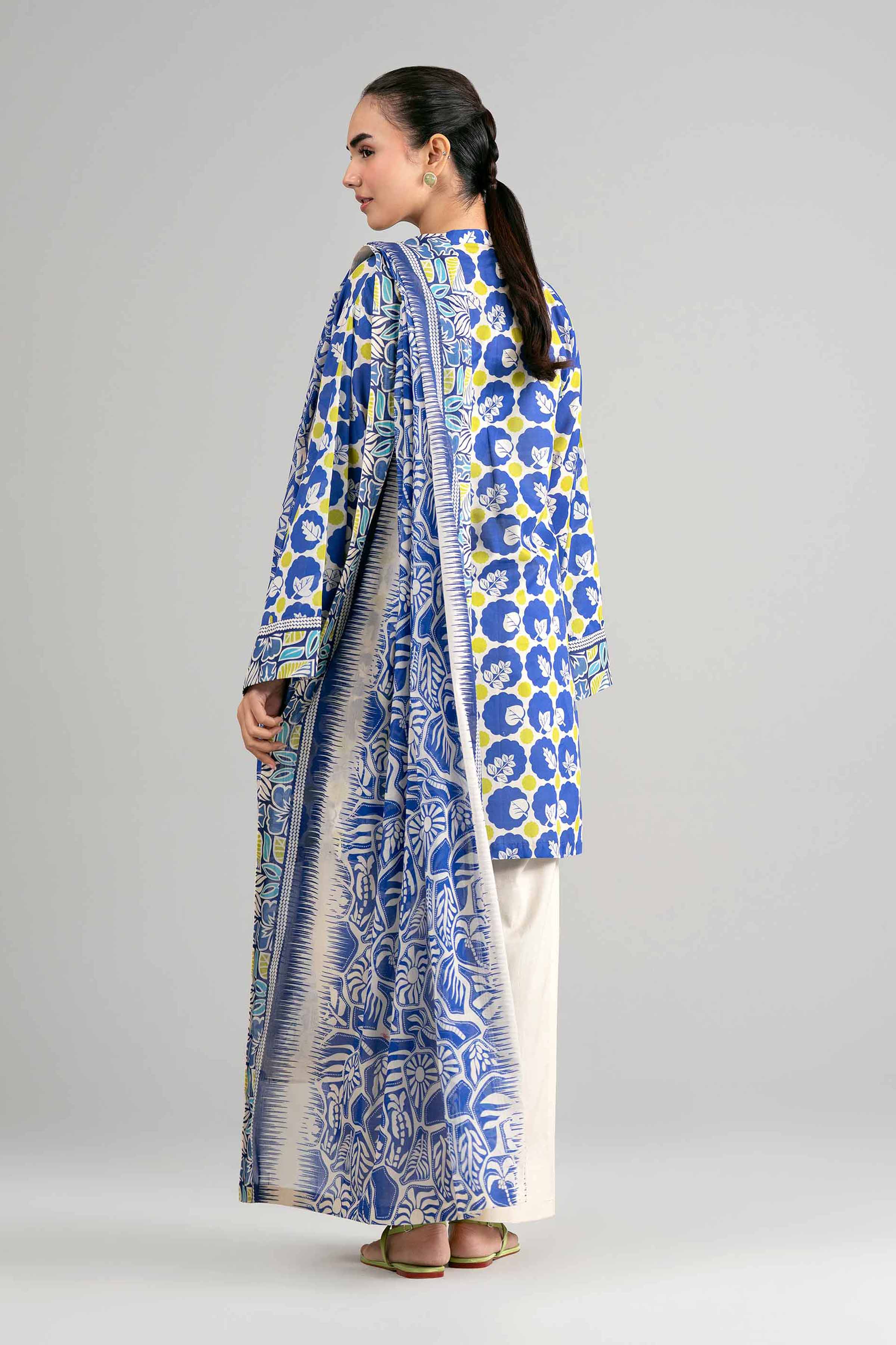 3 Piece - Printed Suit - 42601504 Multi Lawn 3PC Printed Summer