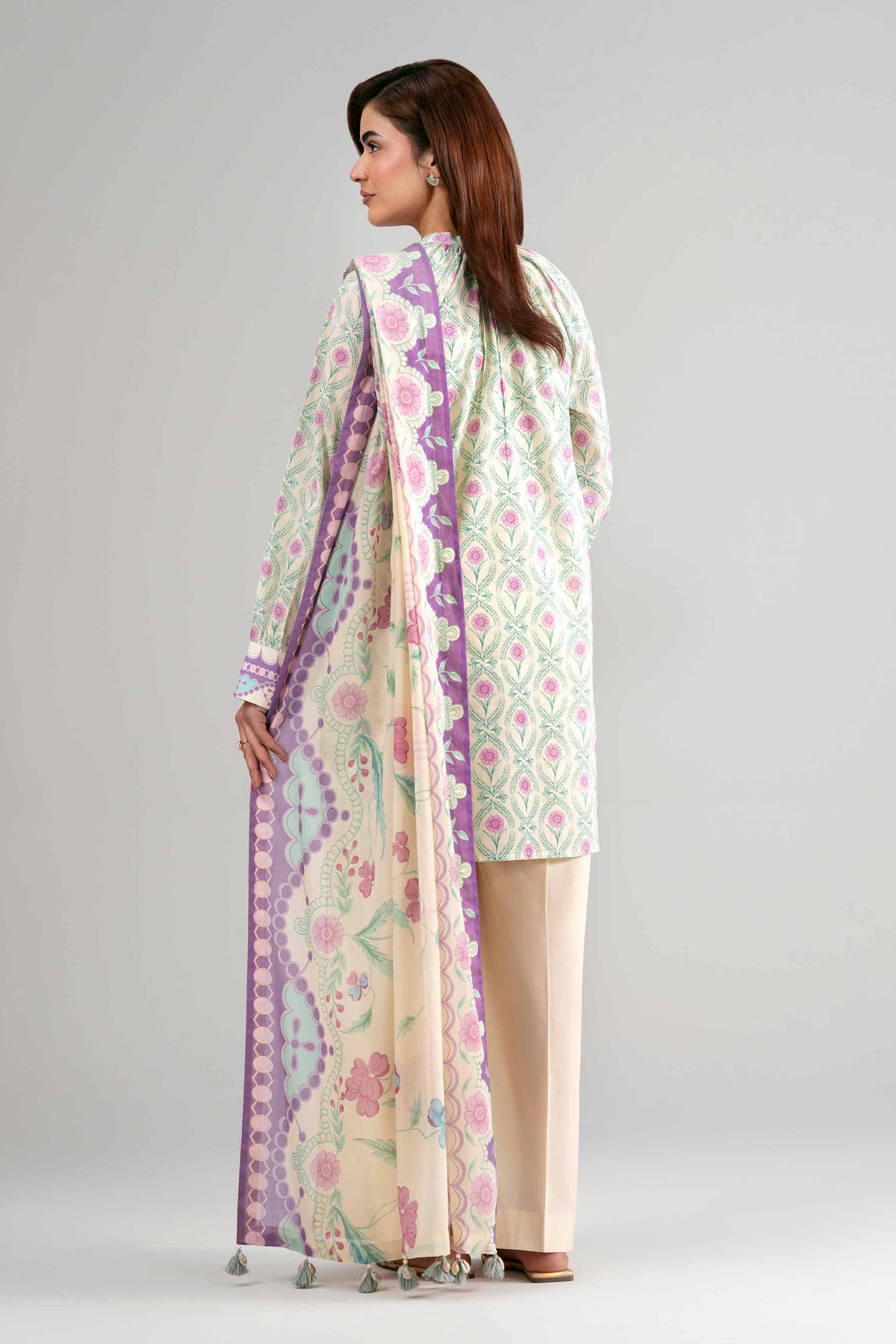 3 Piece - Printed Suit - 42601507 Multi Lawn 3PC Printed Summer