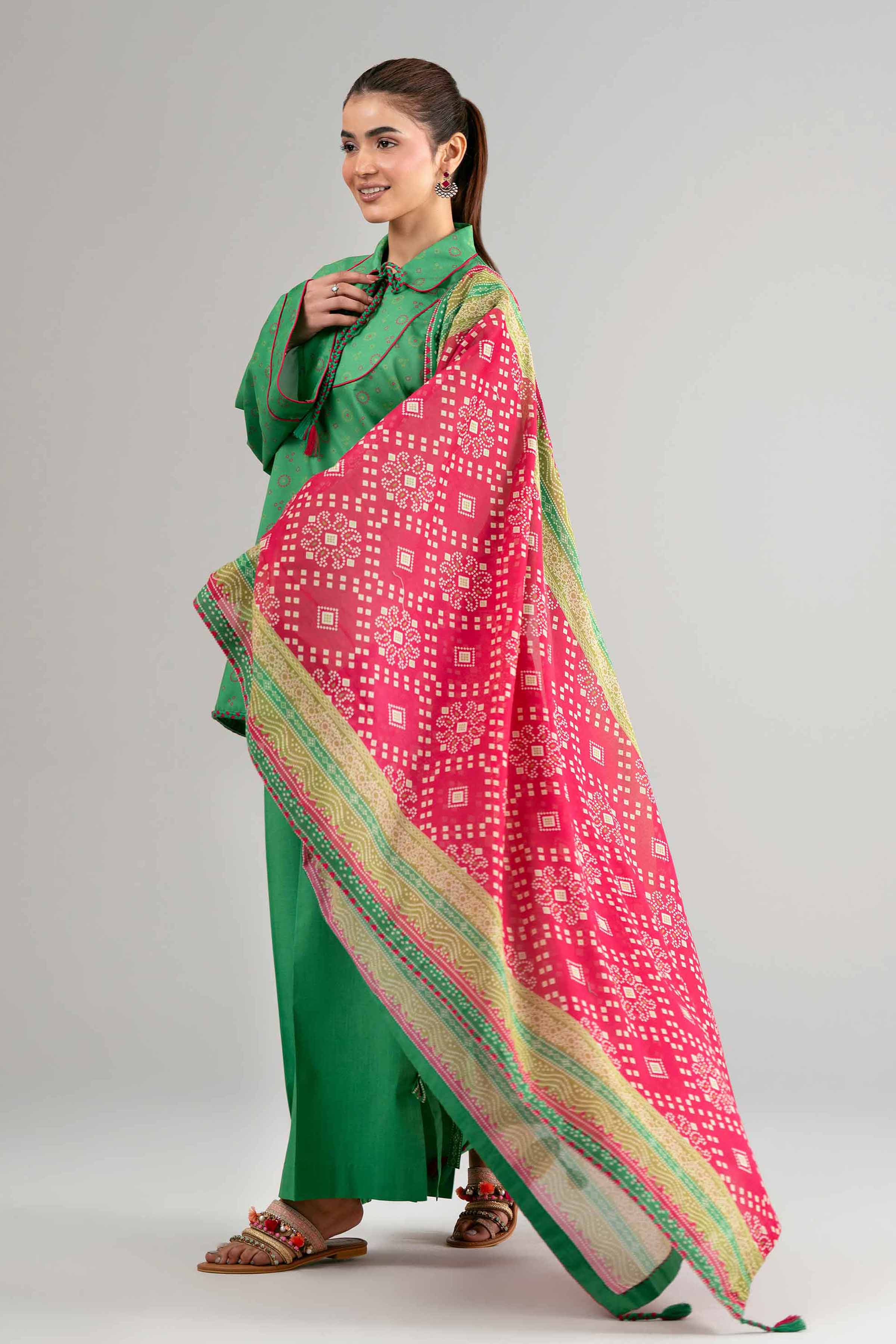 3 Piece - Printed Suit - 42601513 Green Lawn 3PC Printed Summer