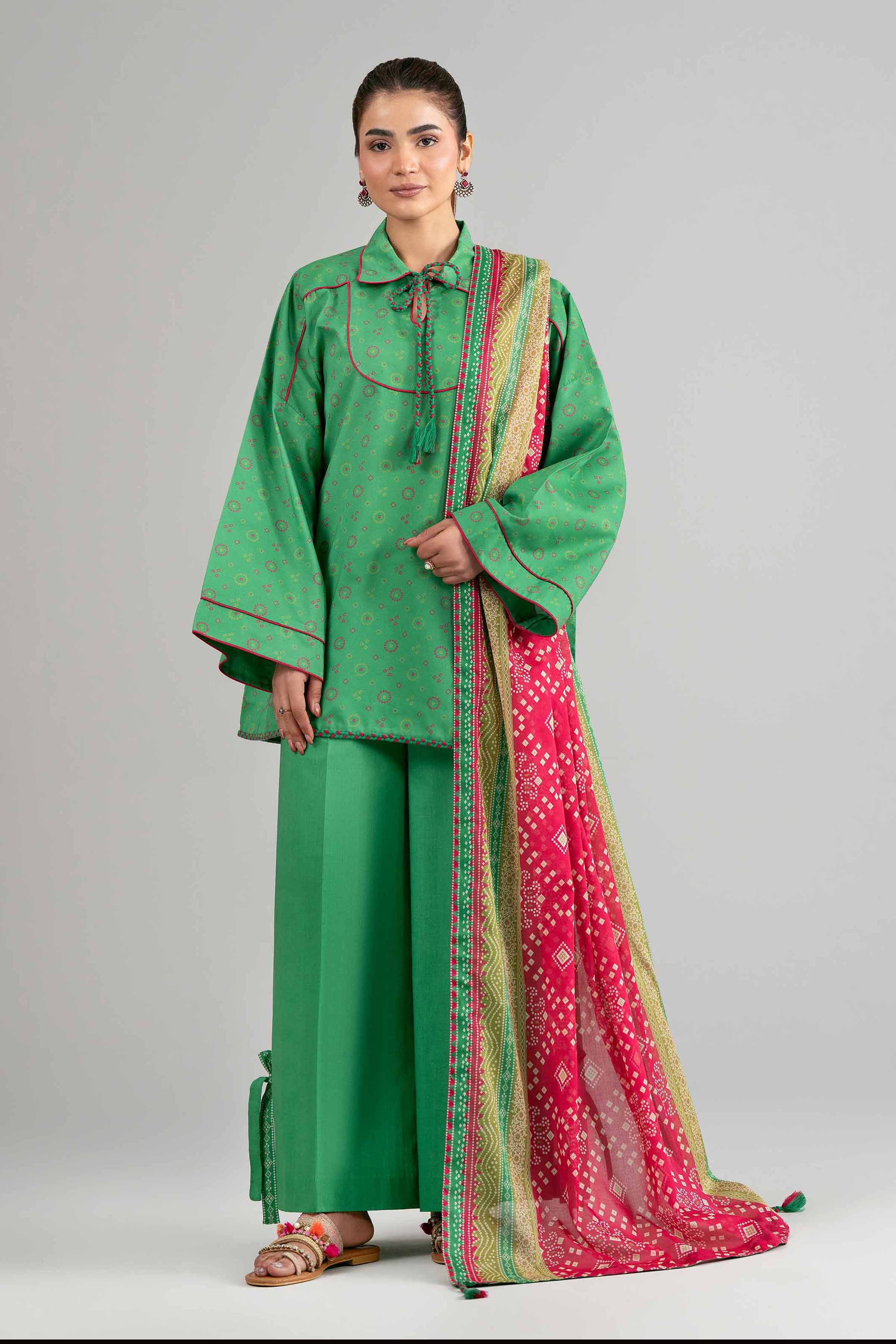 3 Piece - Printed Suit - 42601513 Green Lawn 3PC Printed Summer