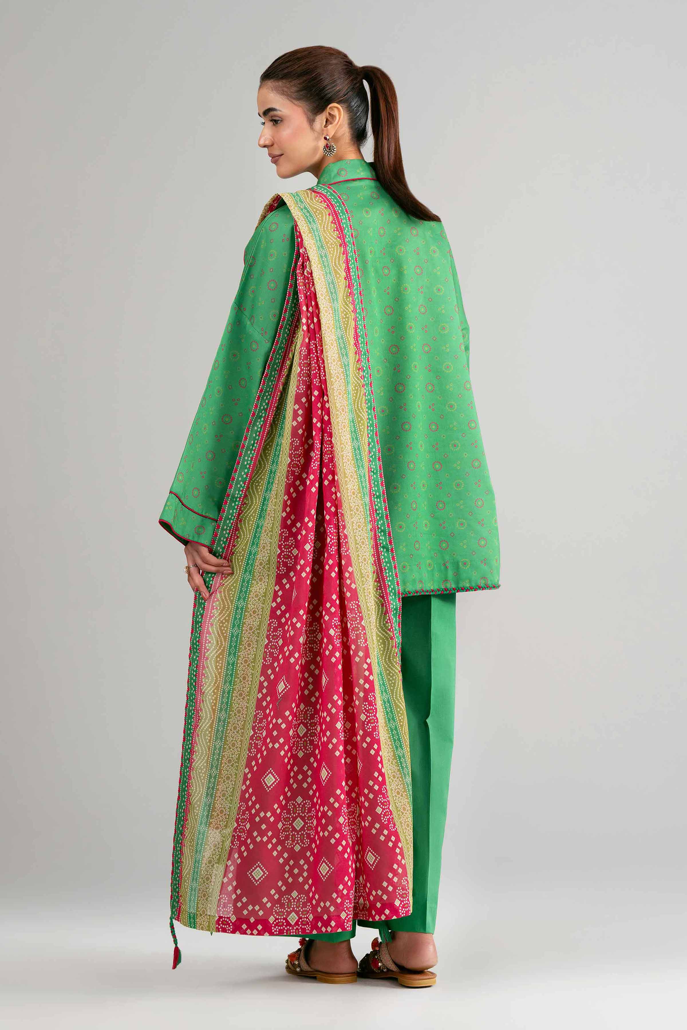 3 Piece - Printed Suit - 42601513 Green Lawn 3PC Printed Summer