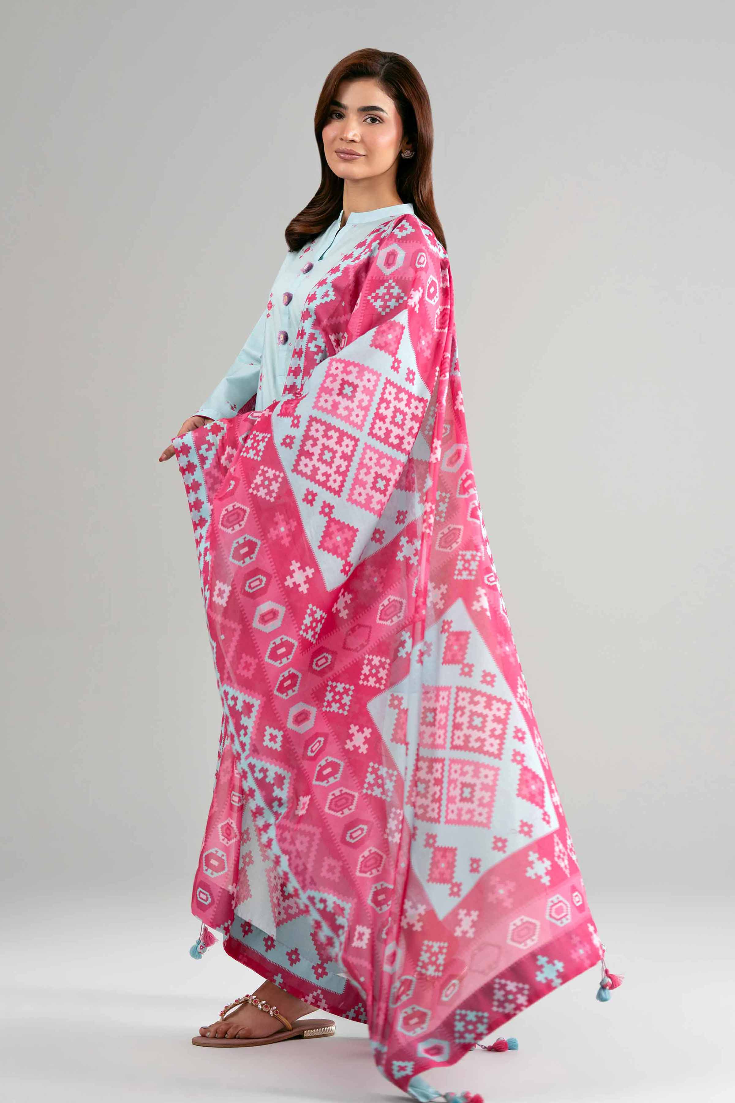 3 Piece - Printed Suit - 42601516 Blue Lawn 3PC Printed Summer