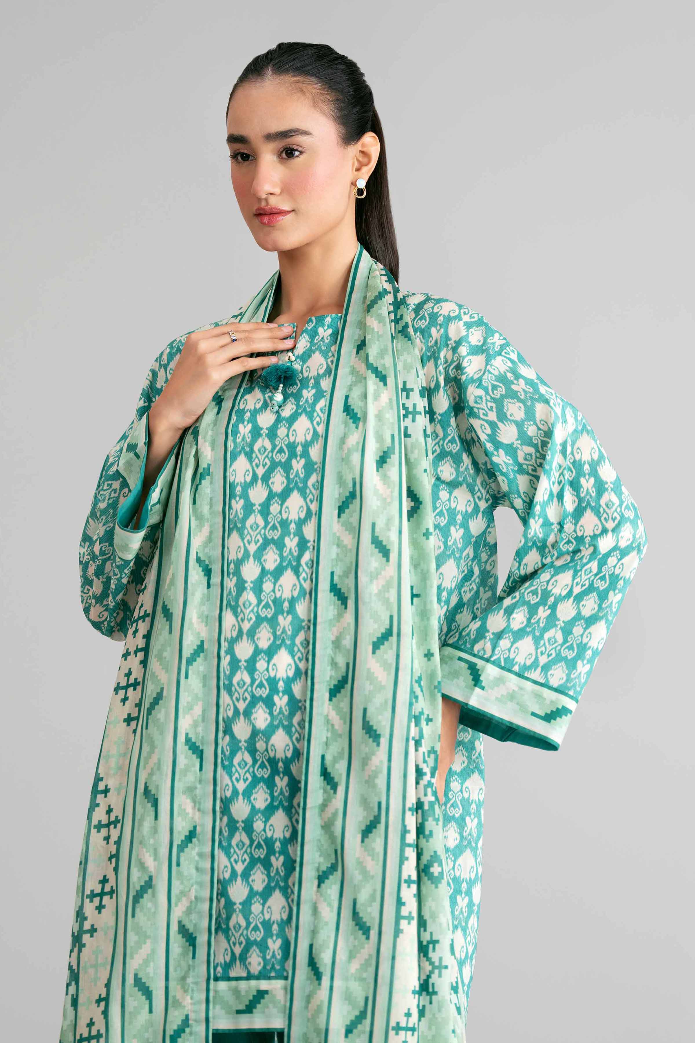 3 Piece - Printed Suit - 42601519 Multi Lawn 3PC Printed Summer