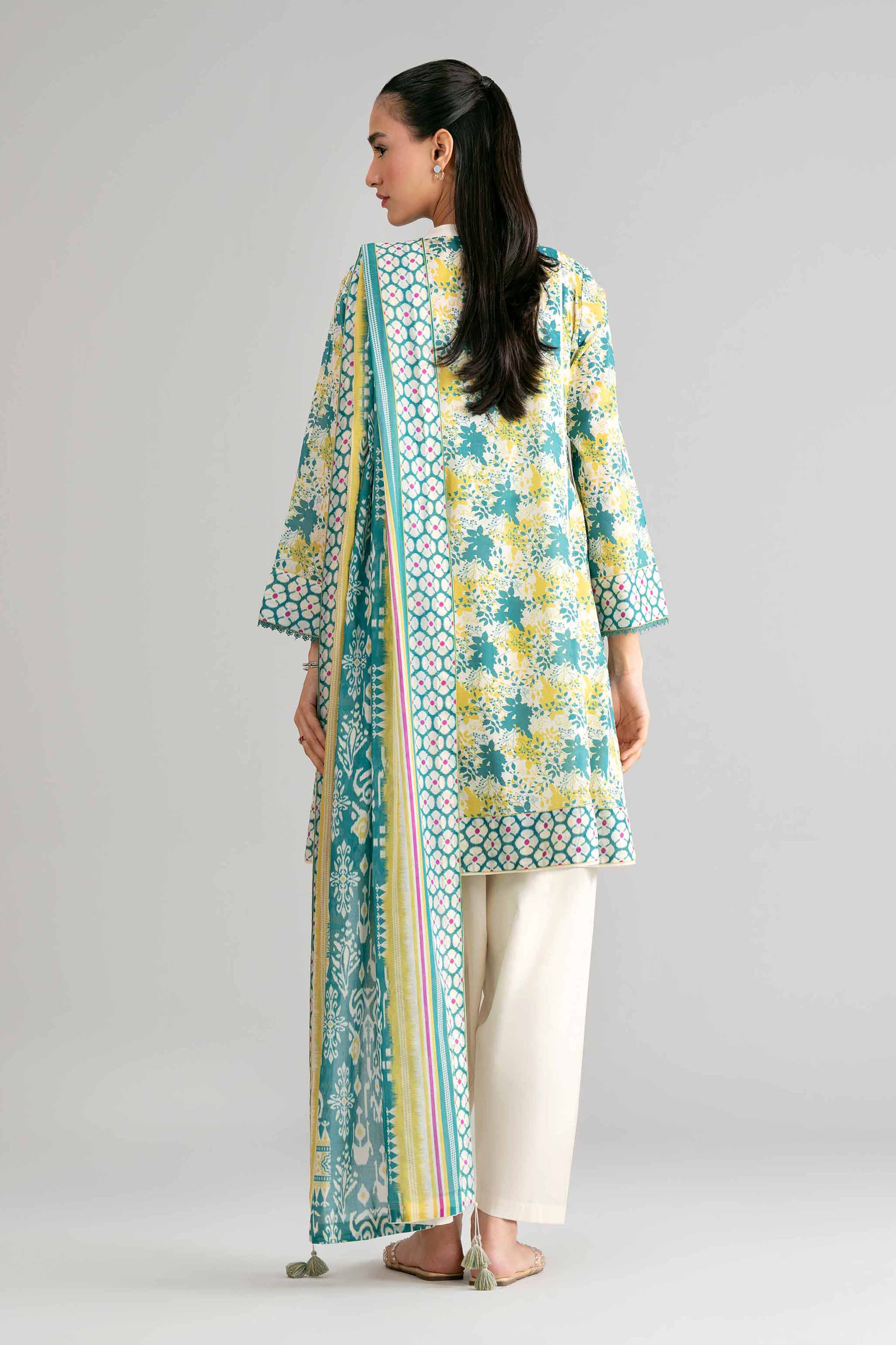 3 Piece - Printed Suit - 42601521 Multi Lawn 3PC Printed Summer