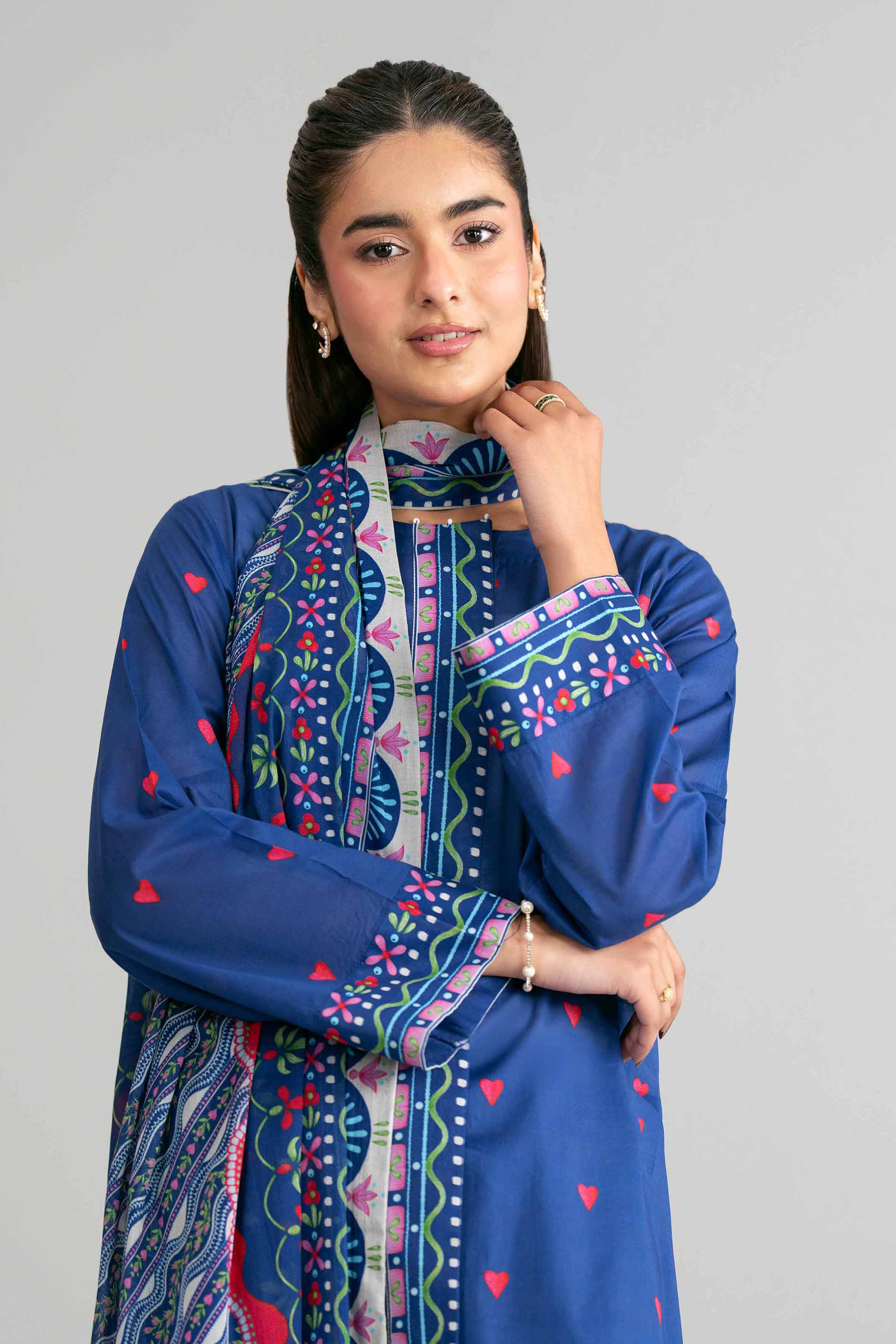 3 Piece - Printed Suit - 42601523 Blue Lawn 3PC Printed Summer
