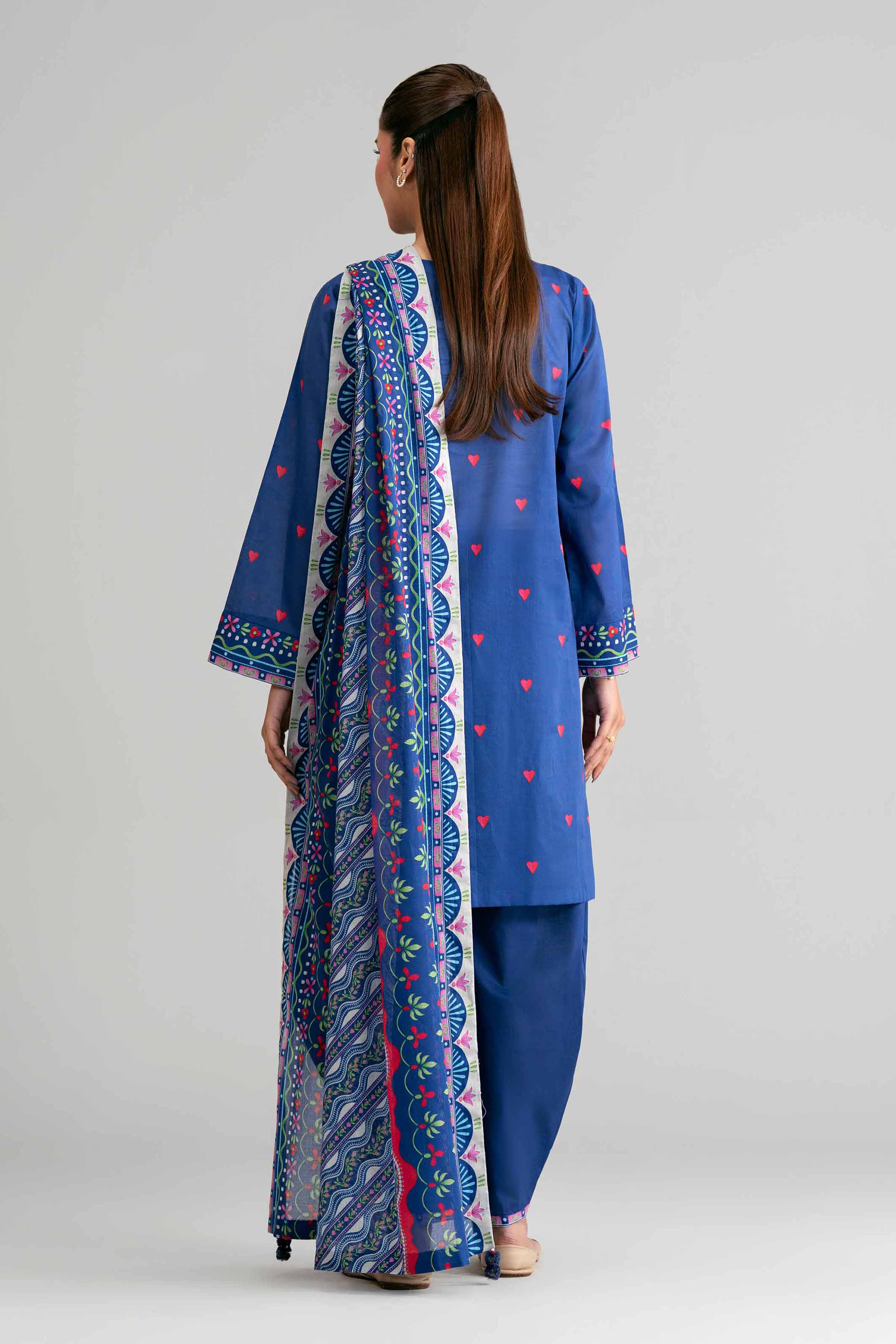 3 Piece - Printed Suit - 42601523 Blue Lawn 3PC Printed Summer