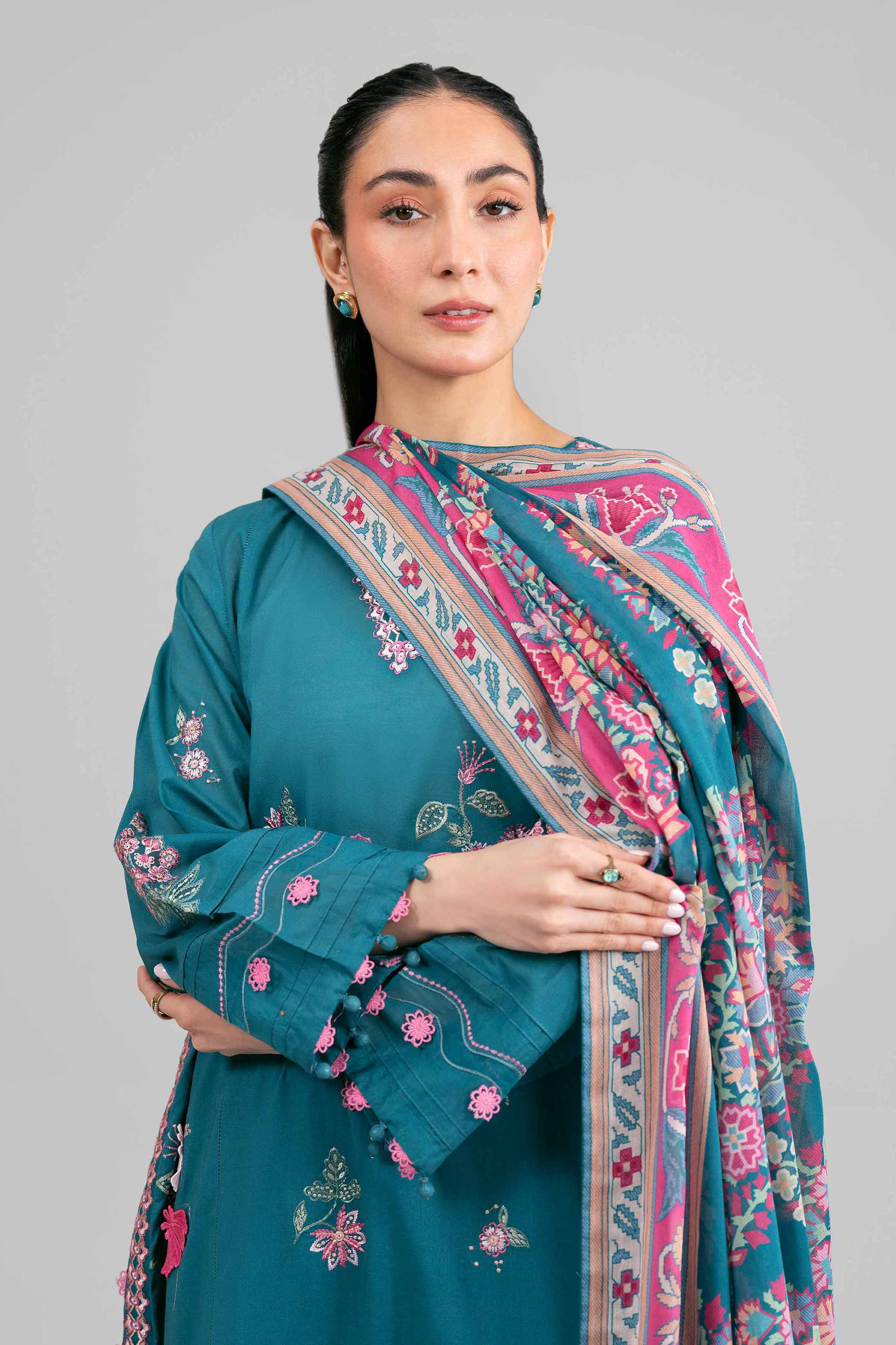 3 Piece - Digital Printed Embroidered Suit - 42601529  Lawn 3PC Embroidered