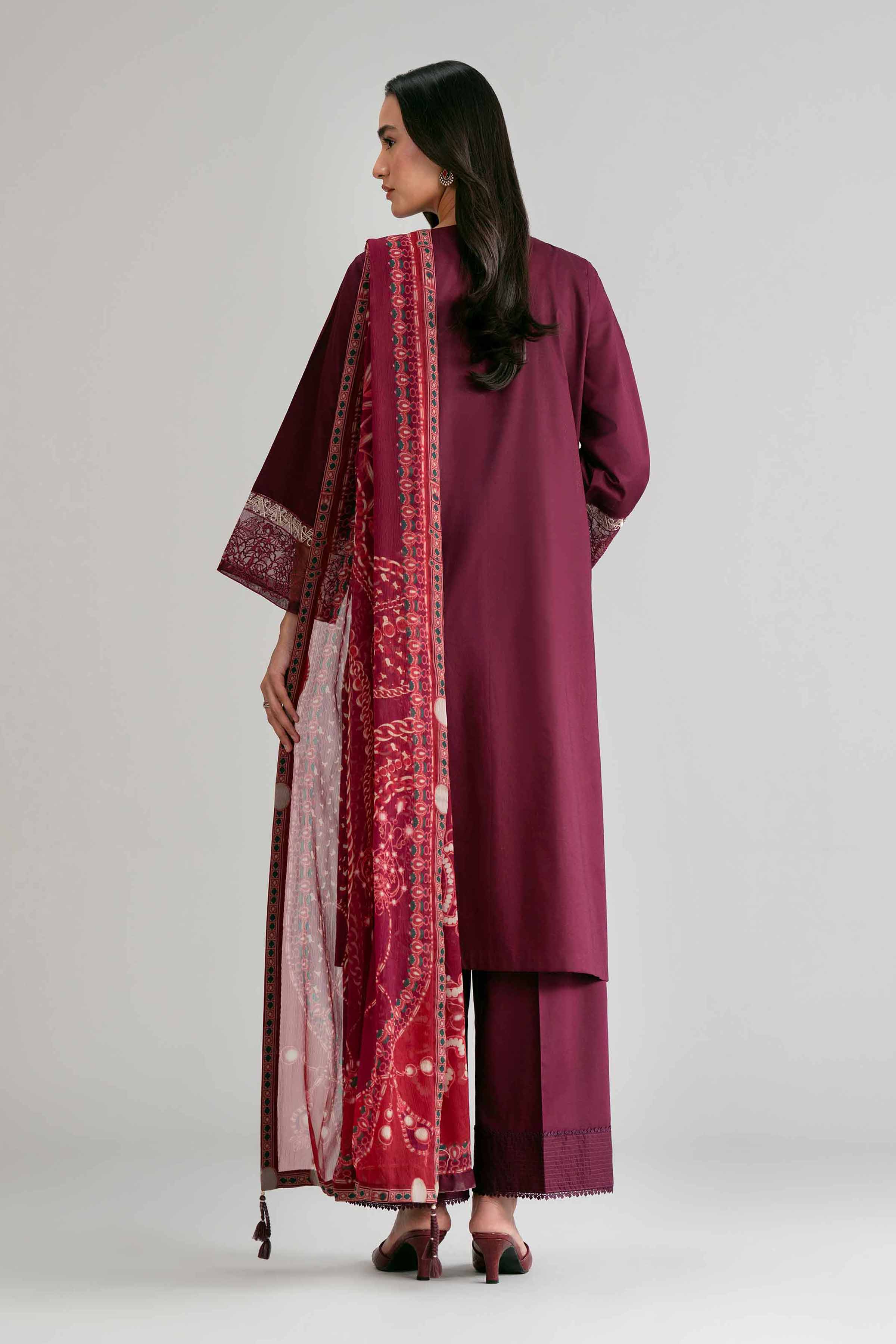 3 Piece - Digital Printed Embroidered Suit - 42601546  Lawn 3PC Embroidered Summer