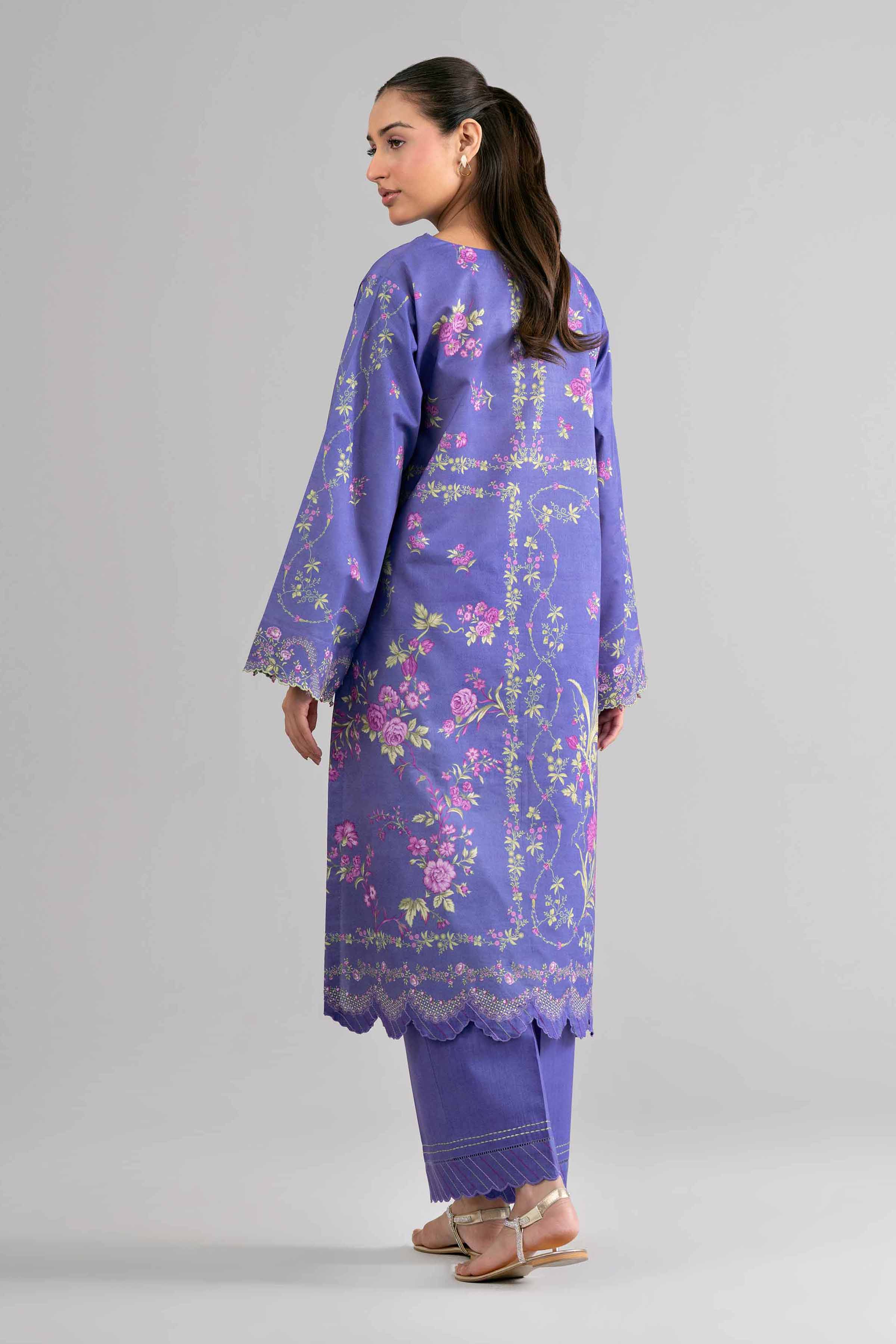 2 Piece - Digital Printed Suit - 42601620 Blue Lawn 2PC Printed