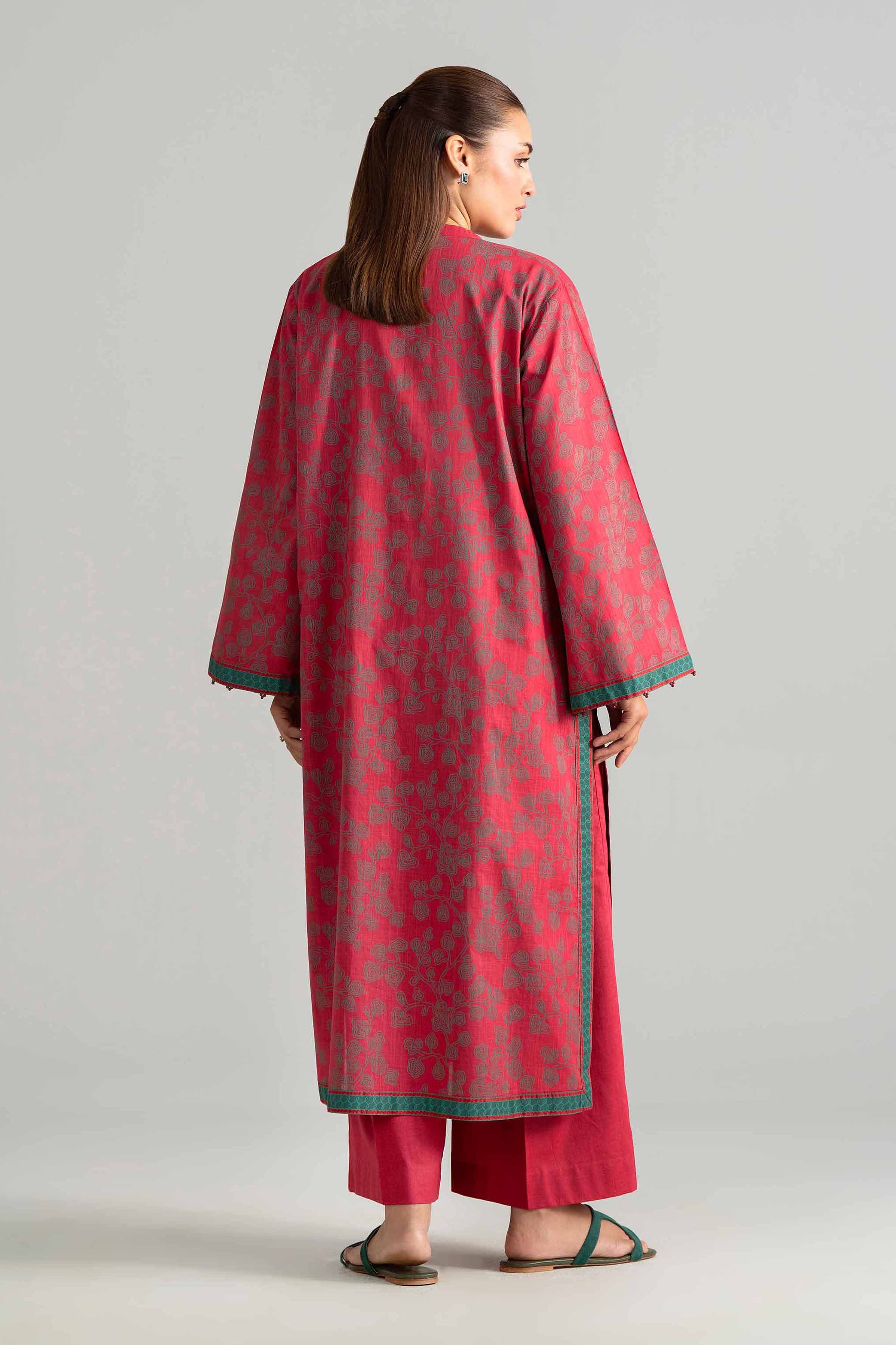 2 Piece - Printed Suit - 42601644 Red Lawn 2PC Printed