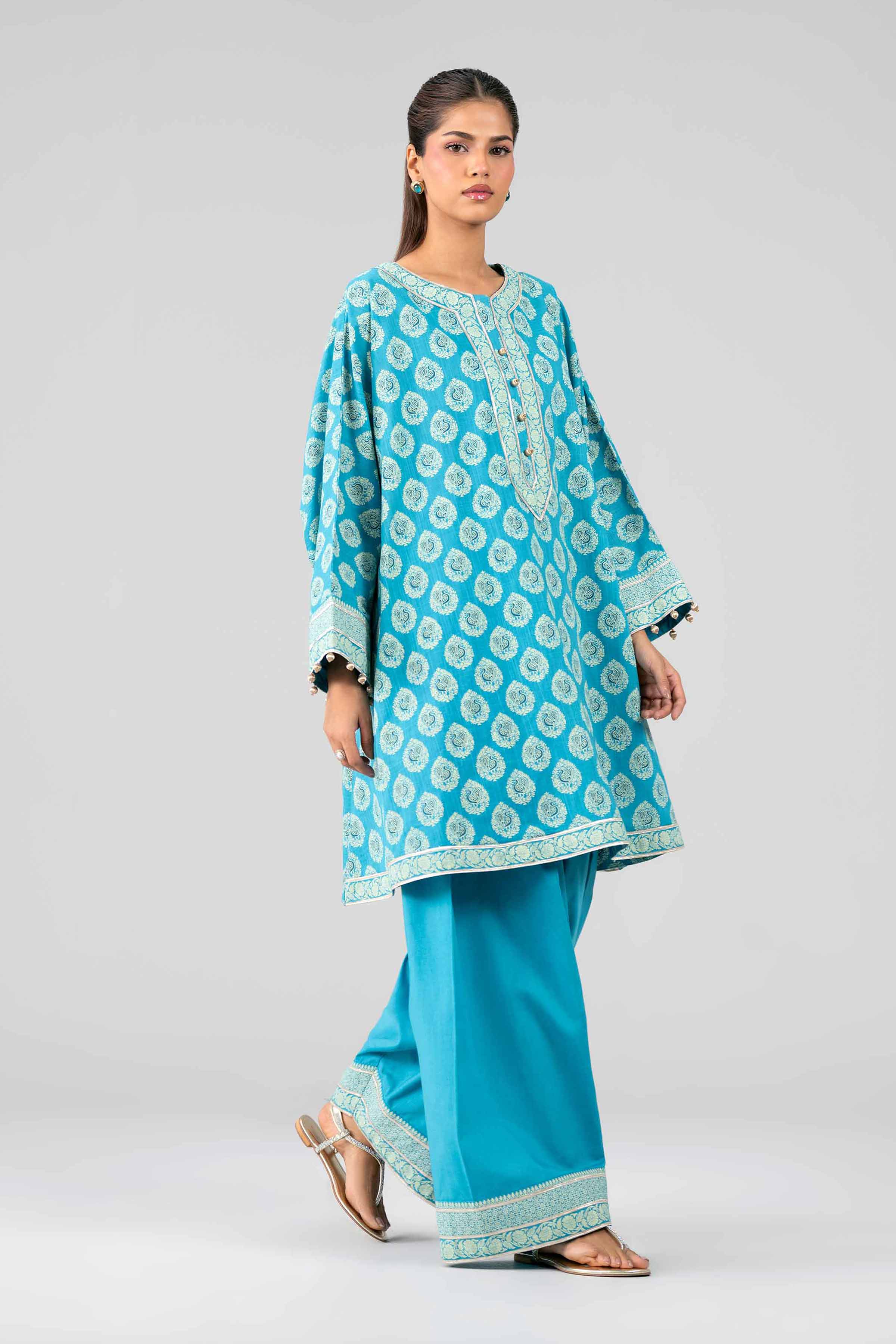 2 Piece - Printed Suit - 42601652 Blue Lawn 2PC Printed
