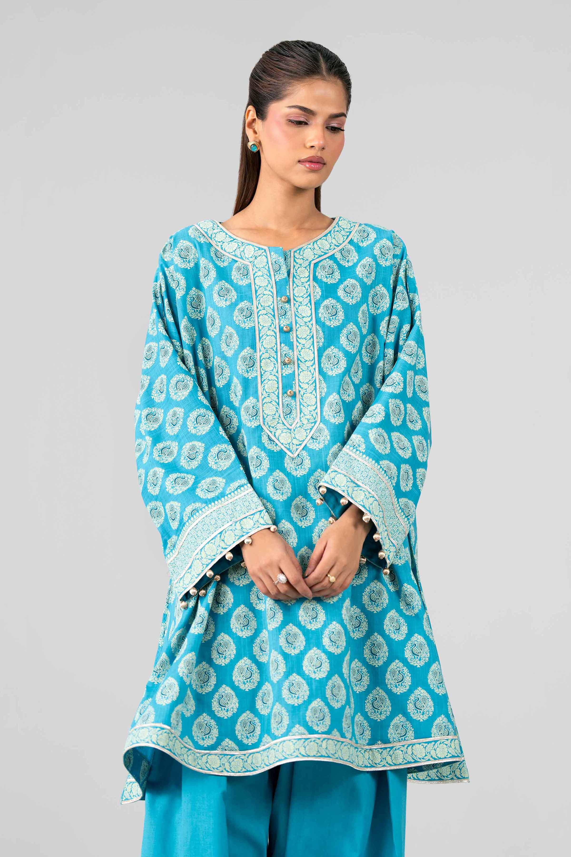 2 Piece - Printed Suit - 42601652 Blue Lawn 2PC Printed