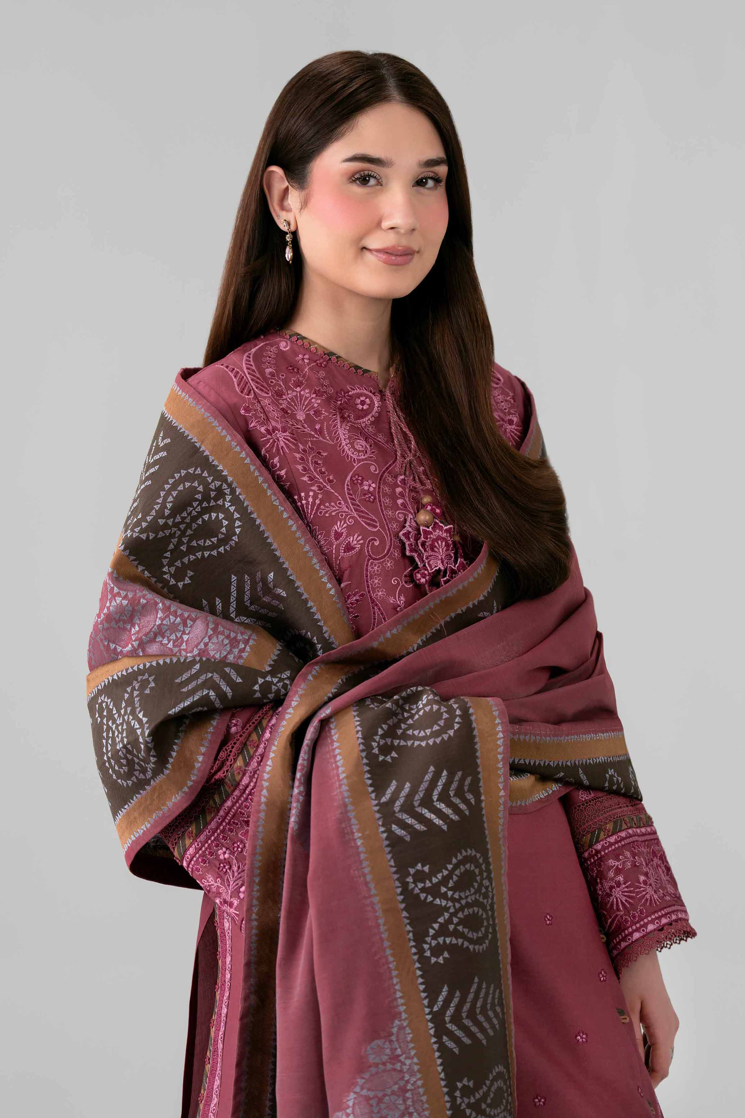 3 Piece - Embroidered Suit - 42601686 Nishat UAE  Lawn 3PC Embroidered
