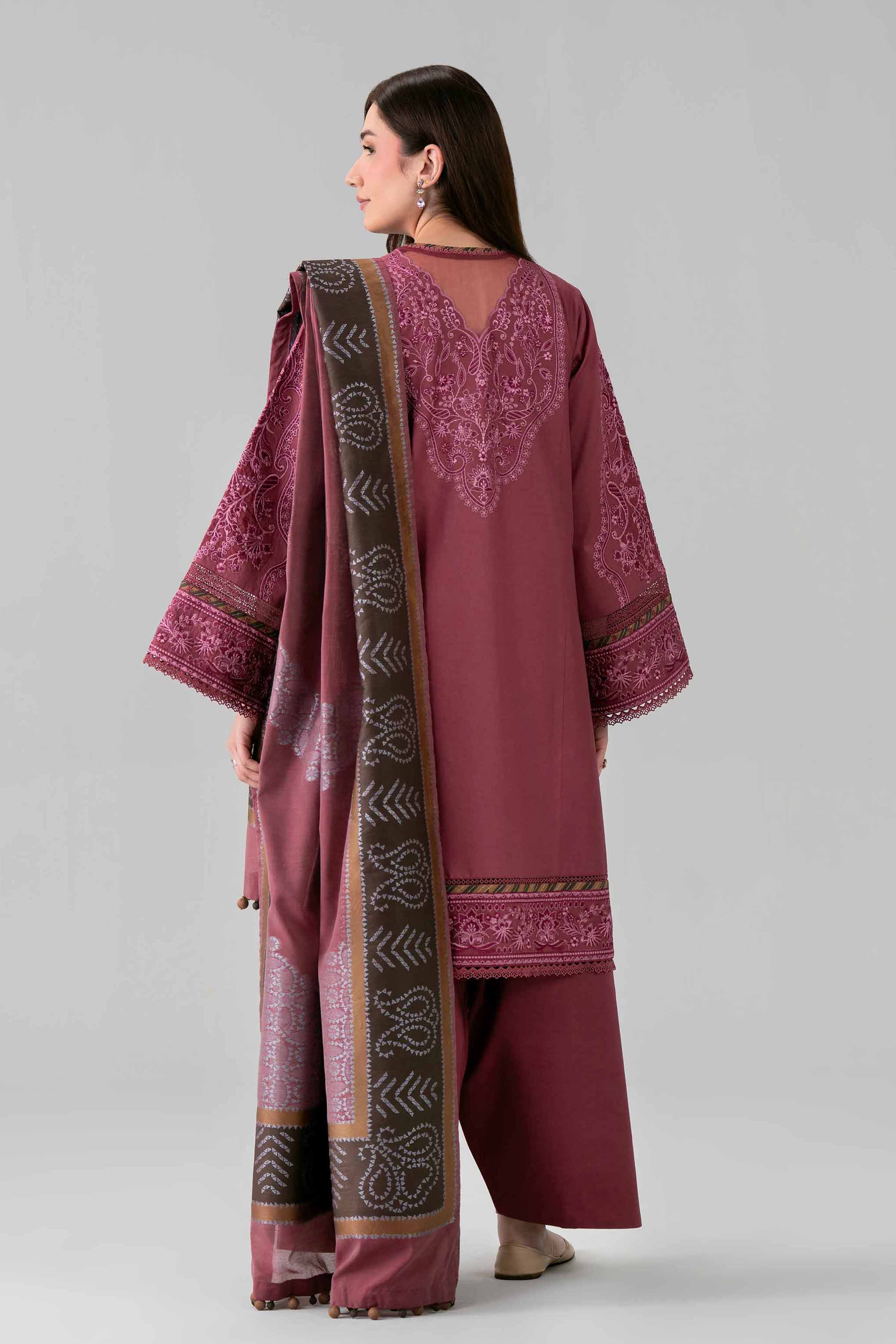 3 Piece - Embroidered Suit - 42601686 Nishat UAE  Lawn 3PC Embroidered