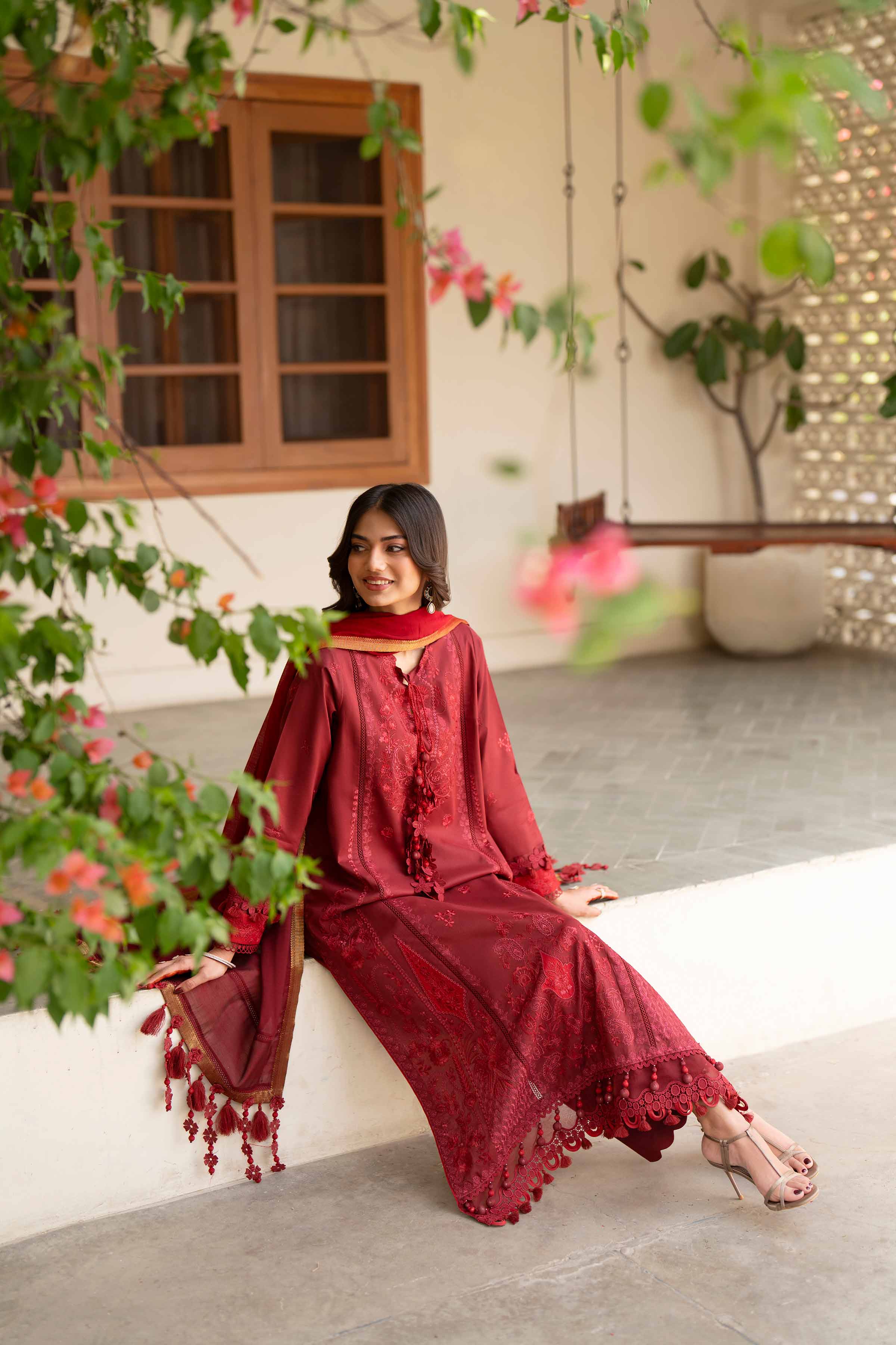 3 Piece - Embroidered Suit - 42601687 Nishat UAE  Lawn 3PC Embroidered