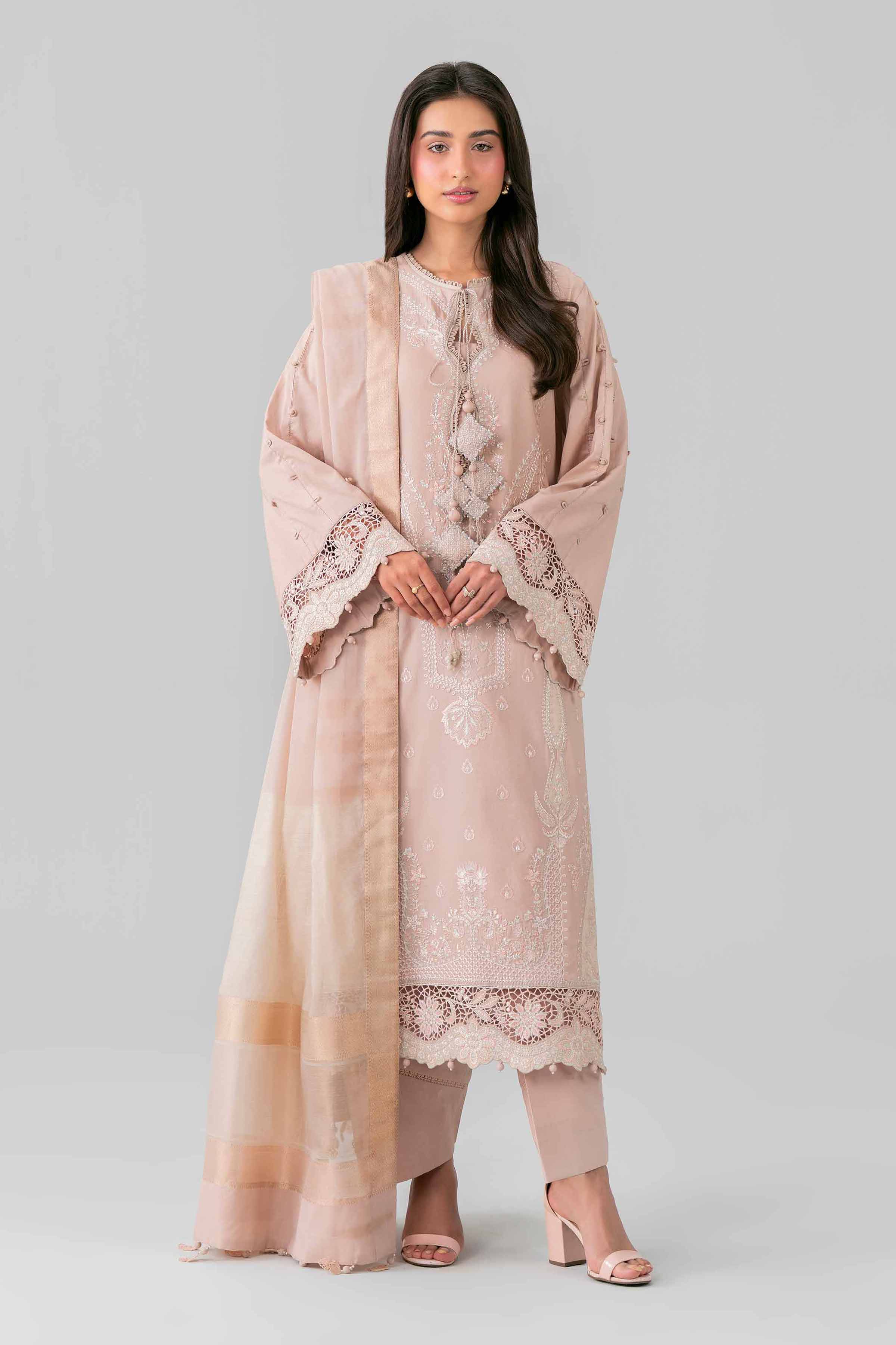 3 Piece - Embroidered Suit - 42601688 Nishat UAE  Lawn 3PC Embroidered