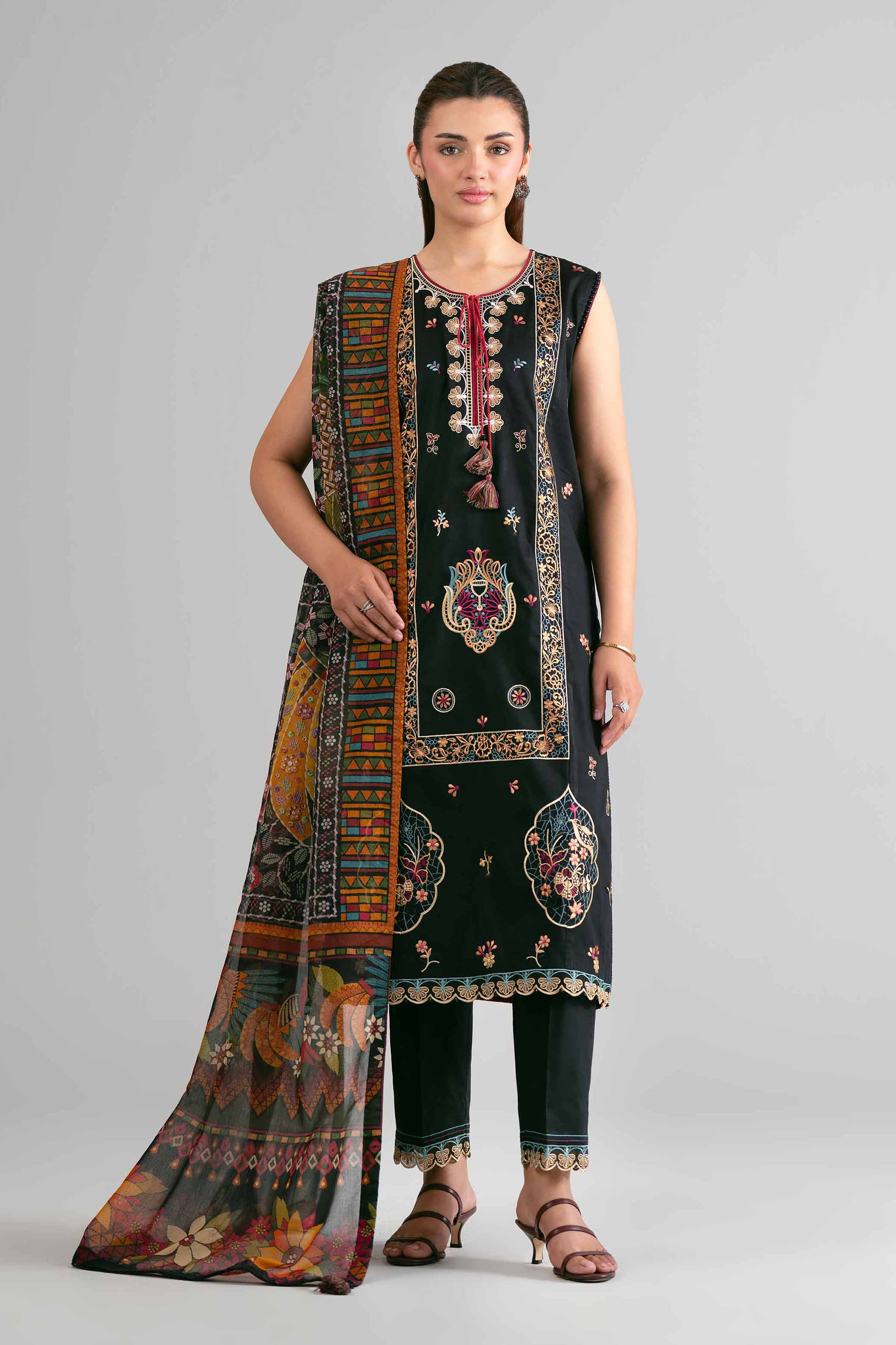 3 Piece - Digital Printed Embroidered Suit - 42601712  Lawn 3PC Embroidered