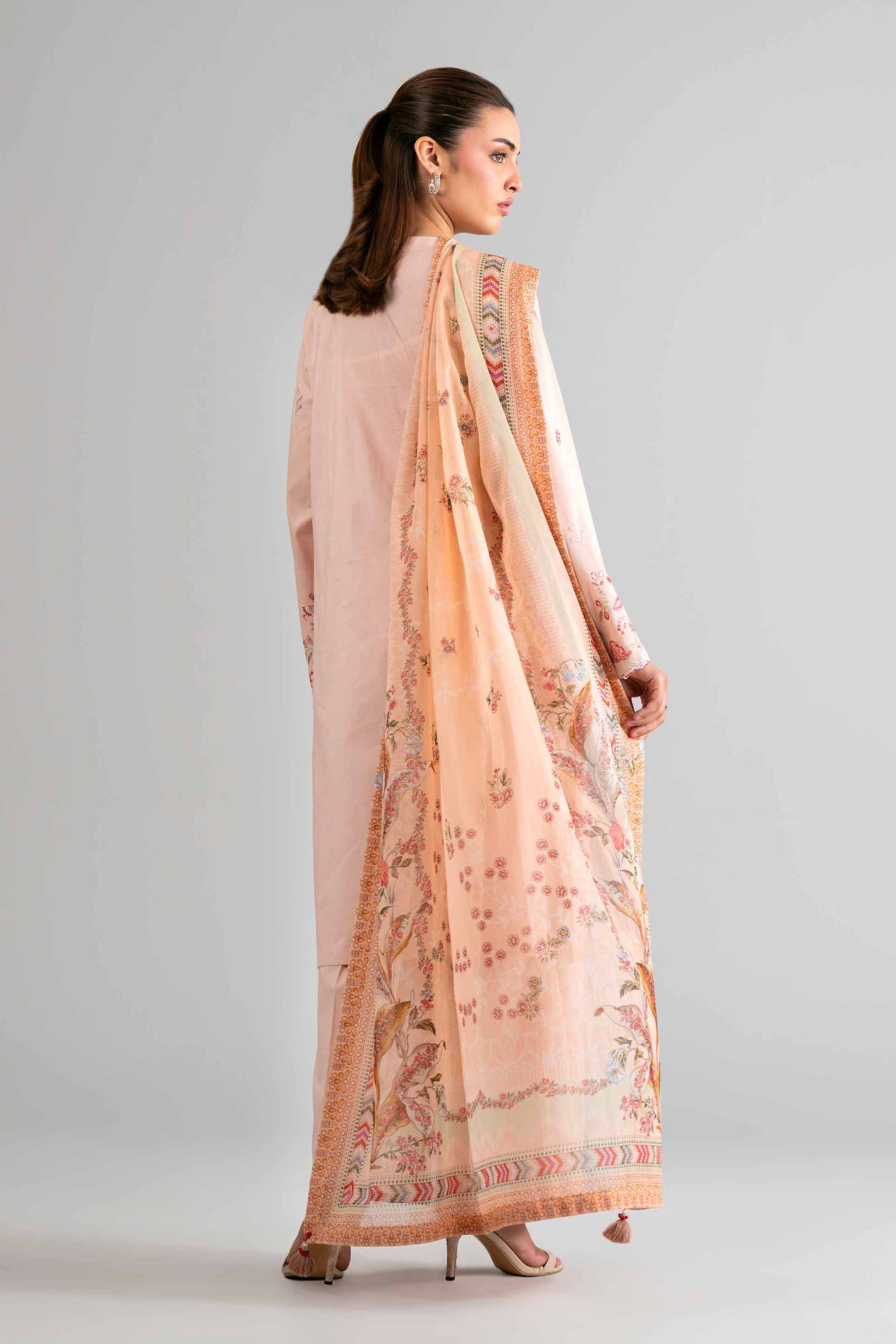 3 Piece - Digital Printed Embroidered Suit - 42601713 Pink Lawn 3PC Embroidered