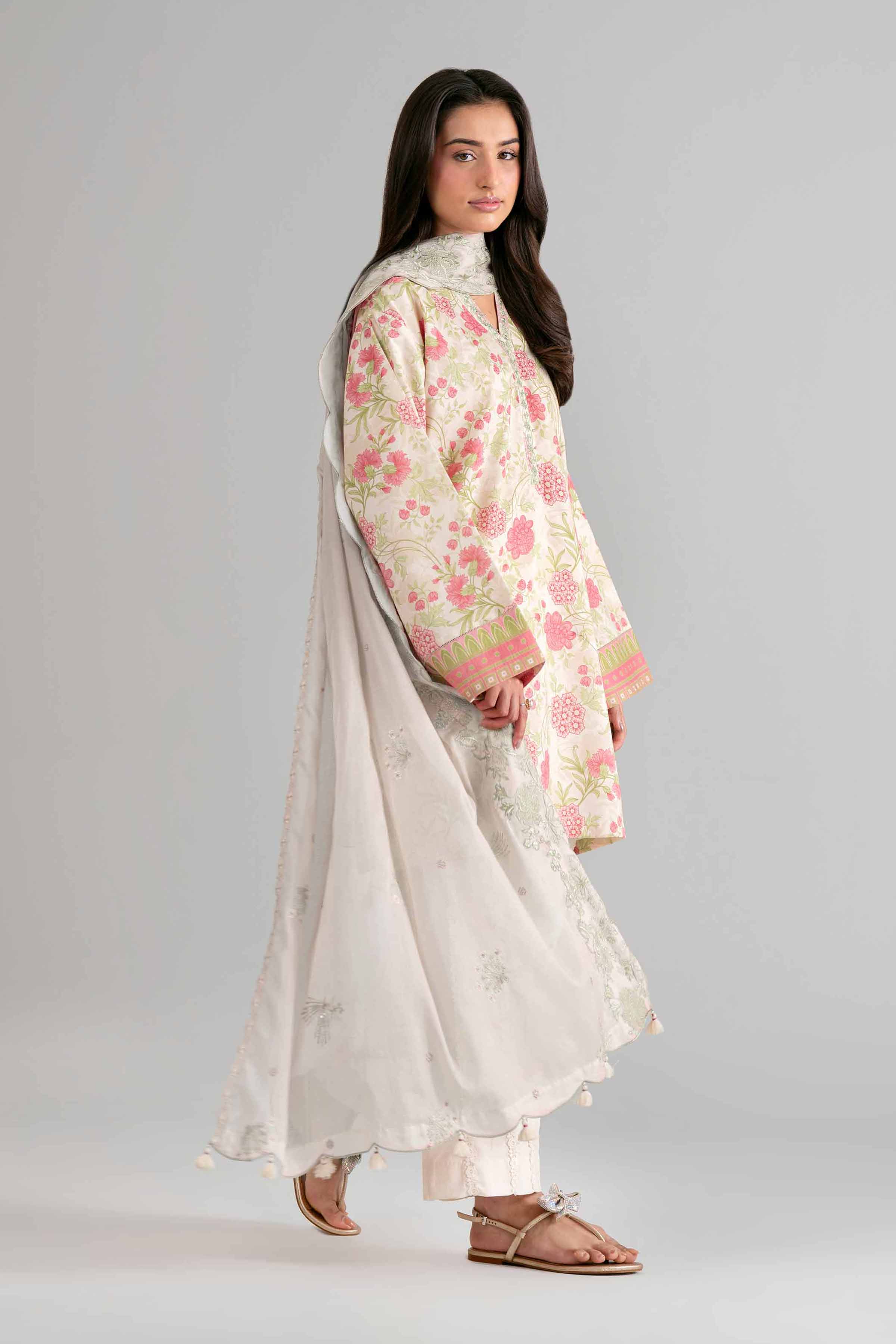 3 Piece - Printed Embroidered Suit - 42601722  Lawn 3PC Embroidered