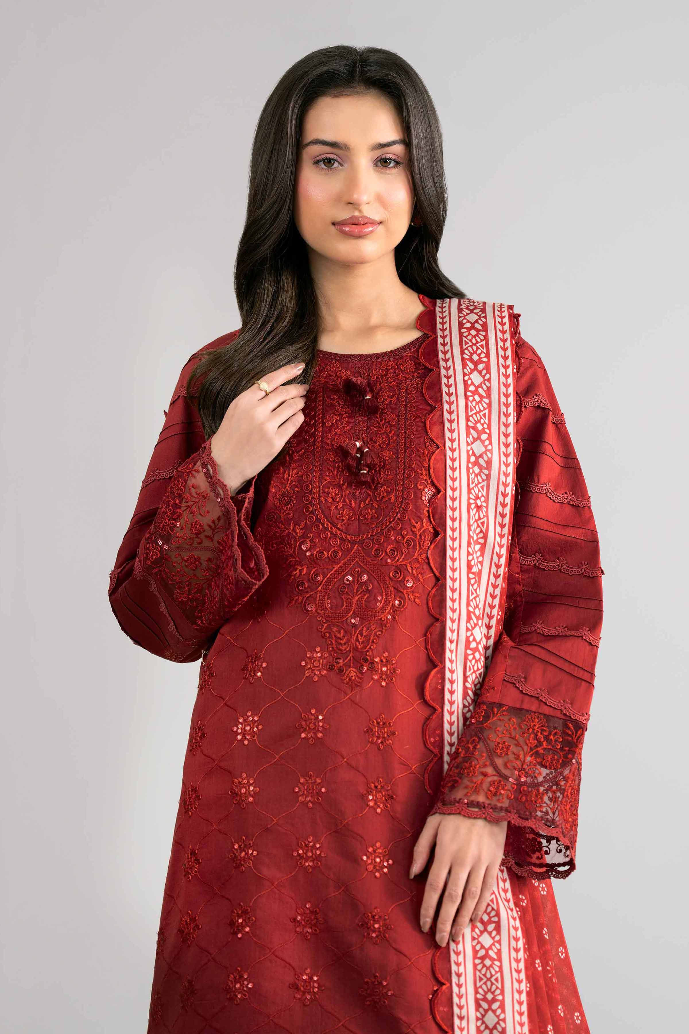 3 Piece - Digital Printed Embroidered Suit - 42601736 Nishat UAE  Lawn 3PC Embroidered