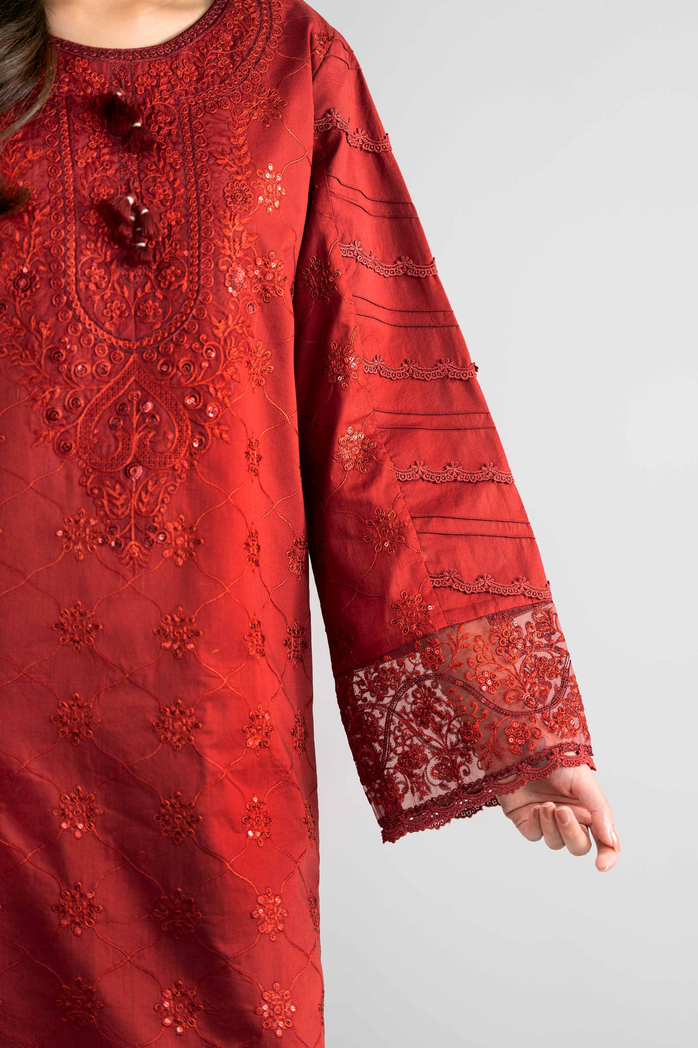 3 Piece - Digital Printed Embroidered Suit - 42601736 Nishat UAE  Lawn 3PC Embroidered