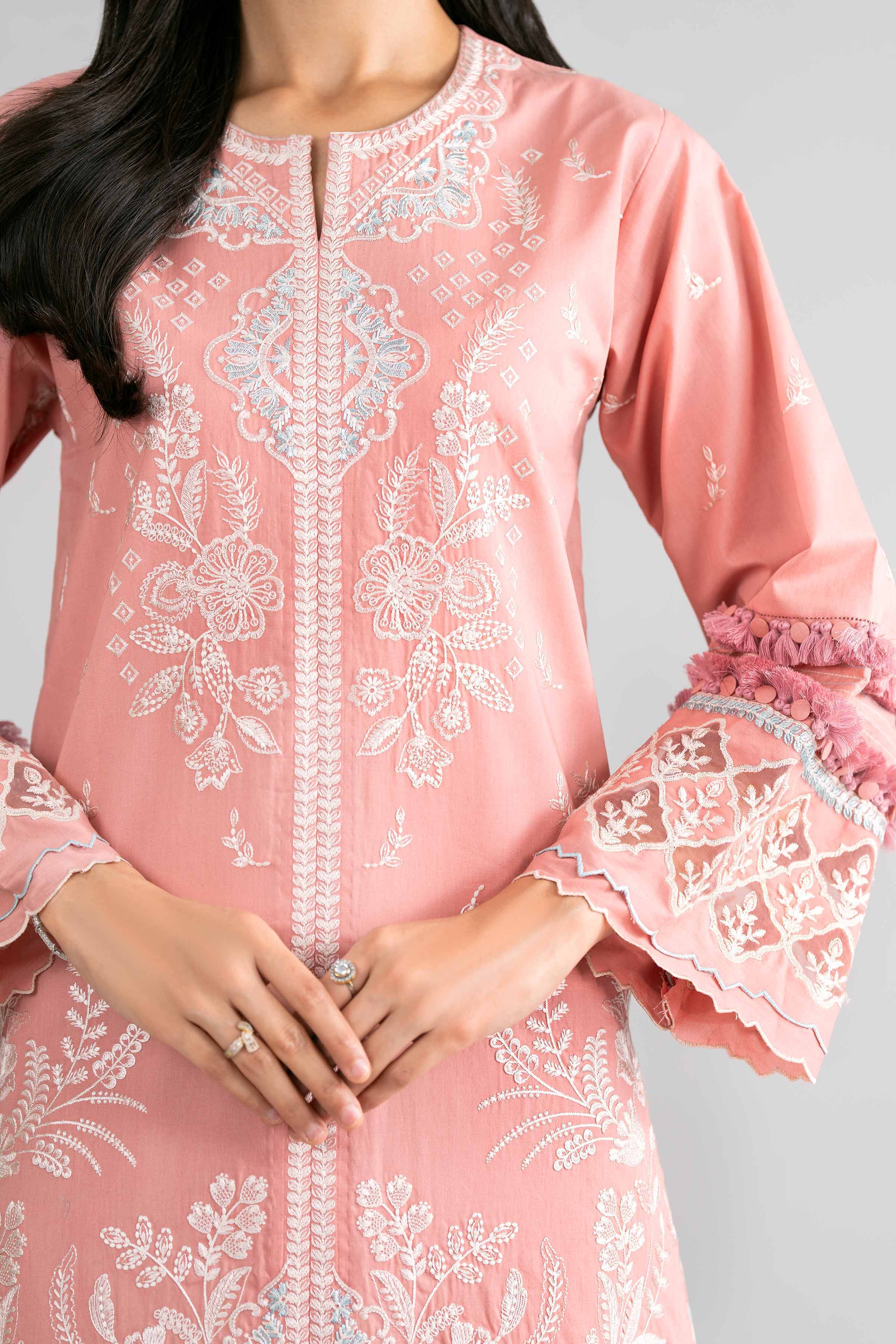 3 Piece - Digital Printed Embroidered Suit - 42601737 Pink Lawn 3PC Embroidered