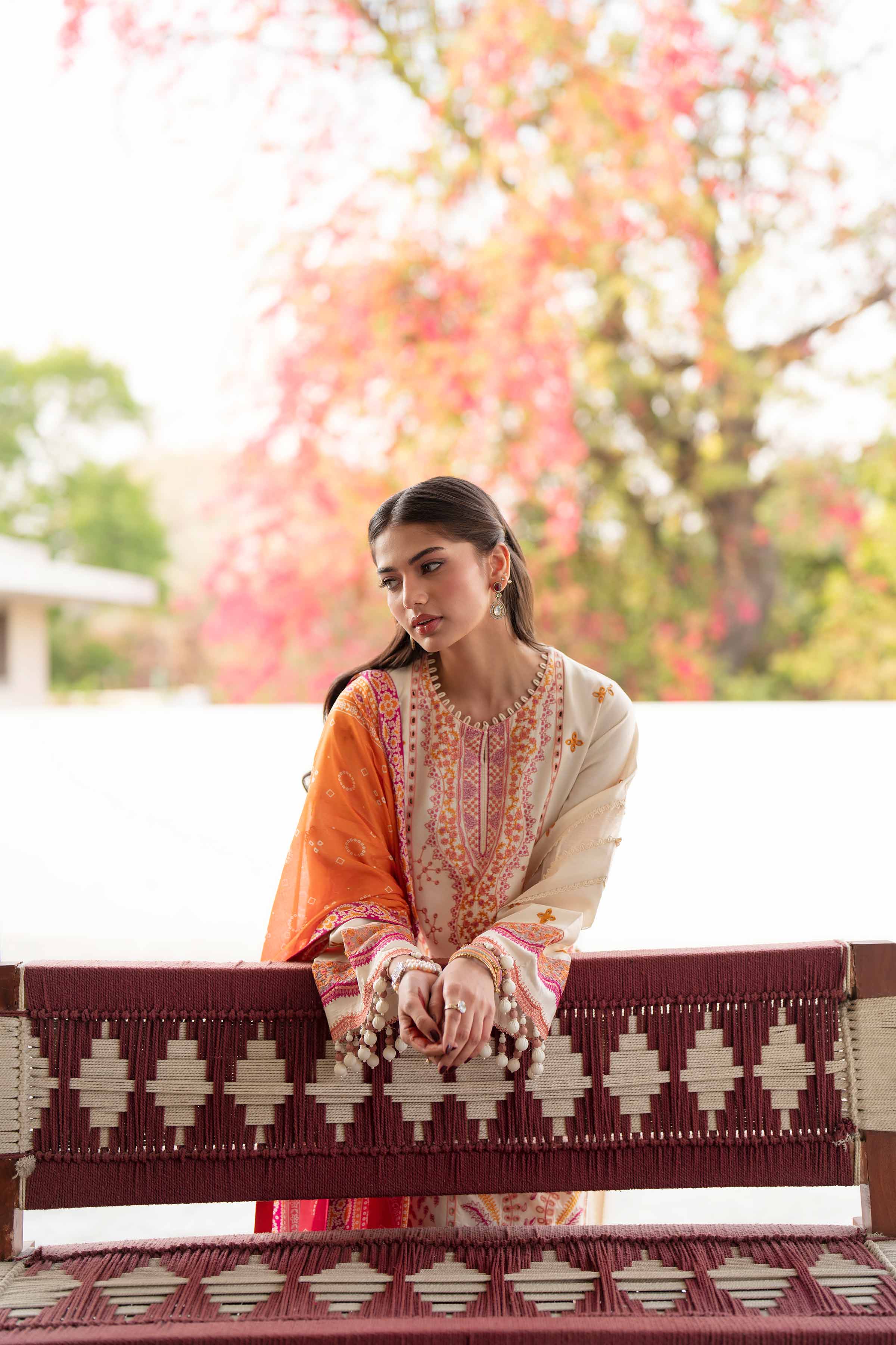 3 Piece - Digital Printed Embroidered Suit - 42601738 Beige Lawn 3PC Embroidered