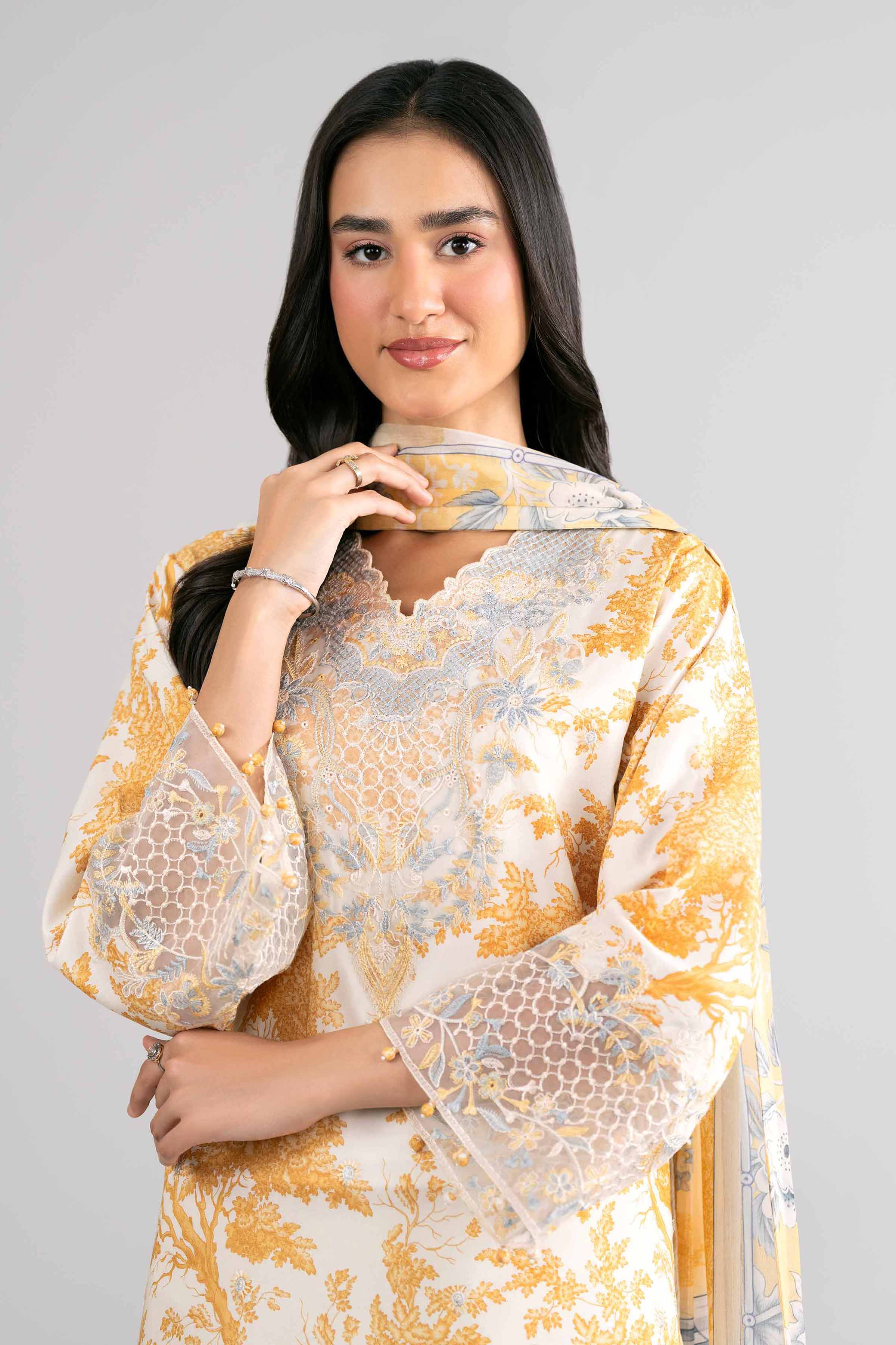 3 Piece - Digital Printed Embroidered Suit - 42601740 Nishat UAE  Lawn 3PC Embroidered