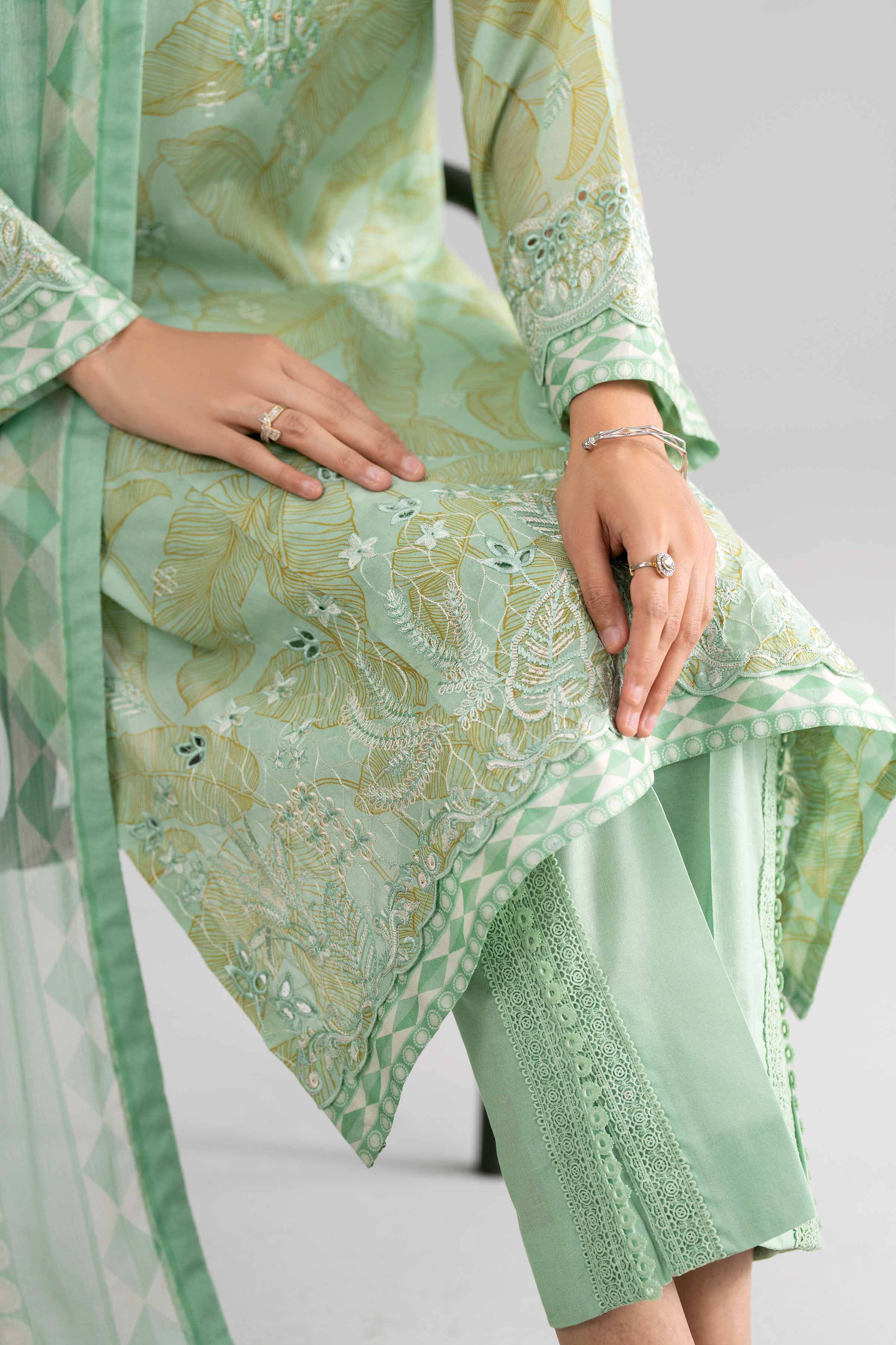 3 Piece - Digital Printed Embroidered Suit - 42601742 Nishat UAE  Lawn 3PC Embroidered