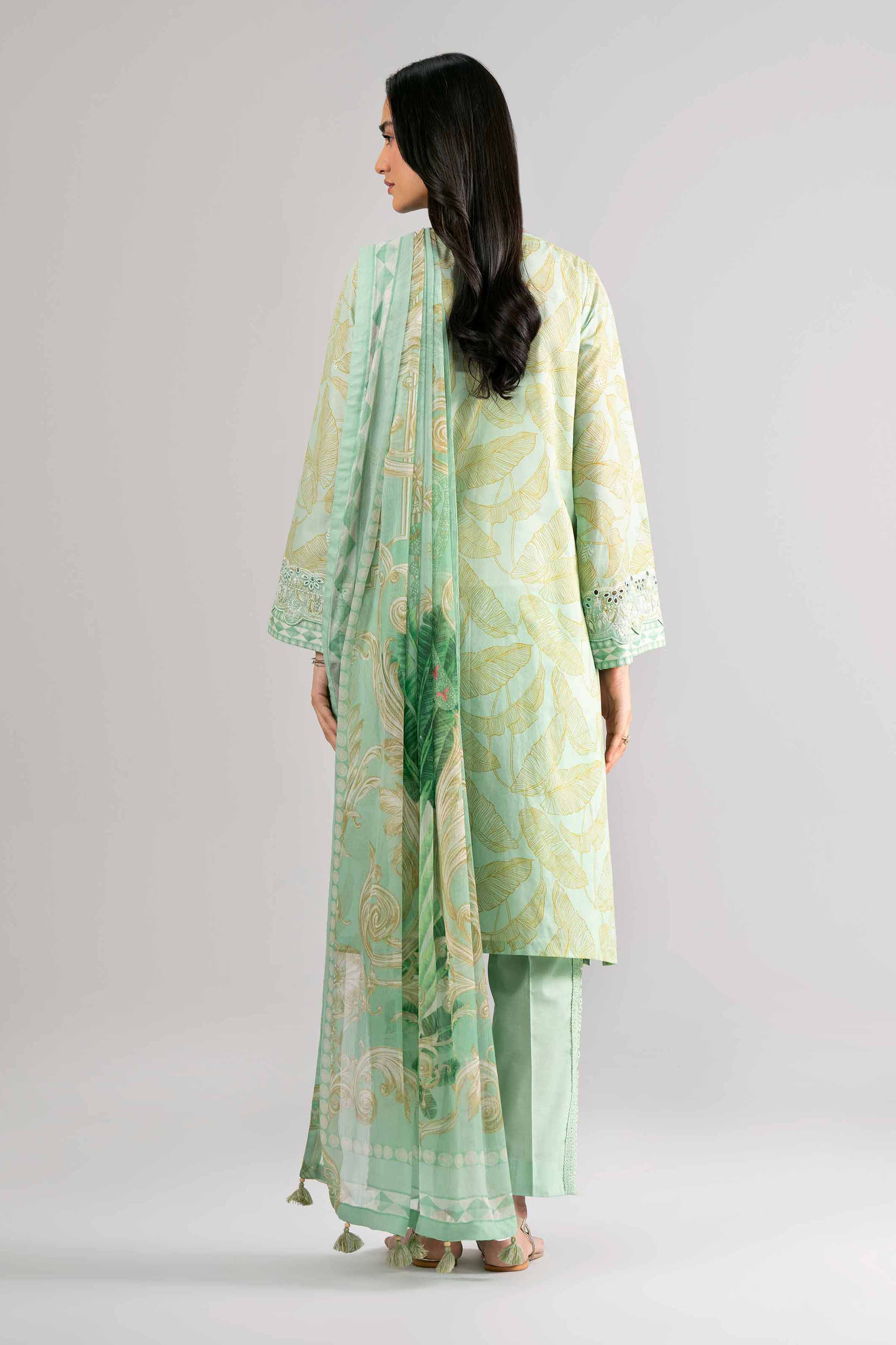 3 Piece - Digital Printed Embroidered Suit - 42601742 Nishat UAE  Lawn 3PC Embroidered