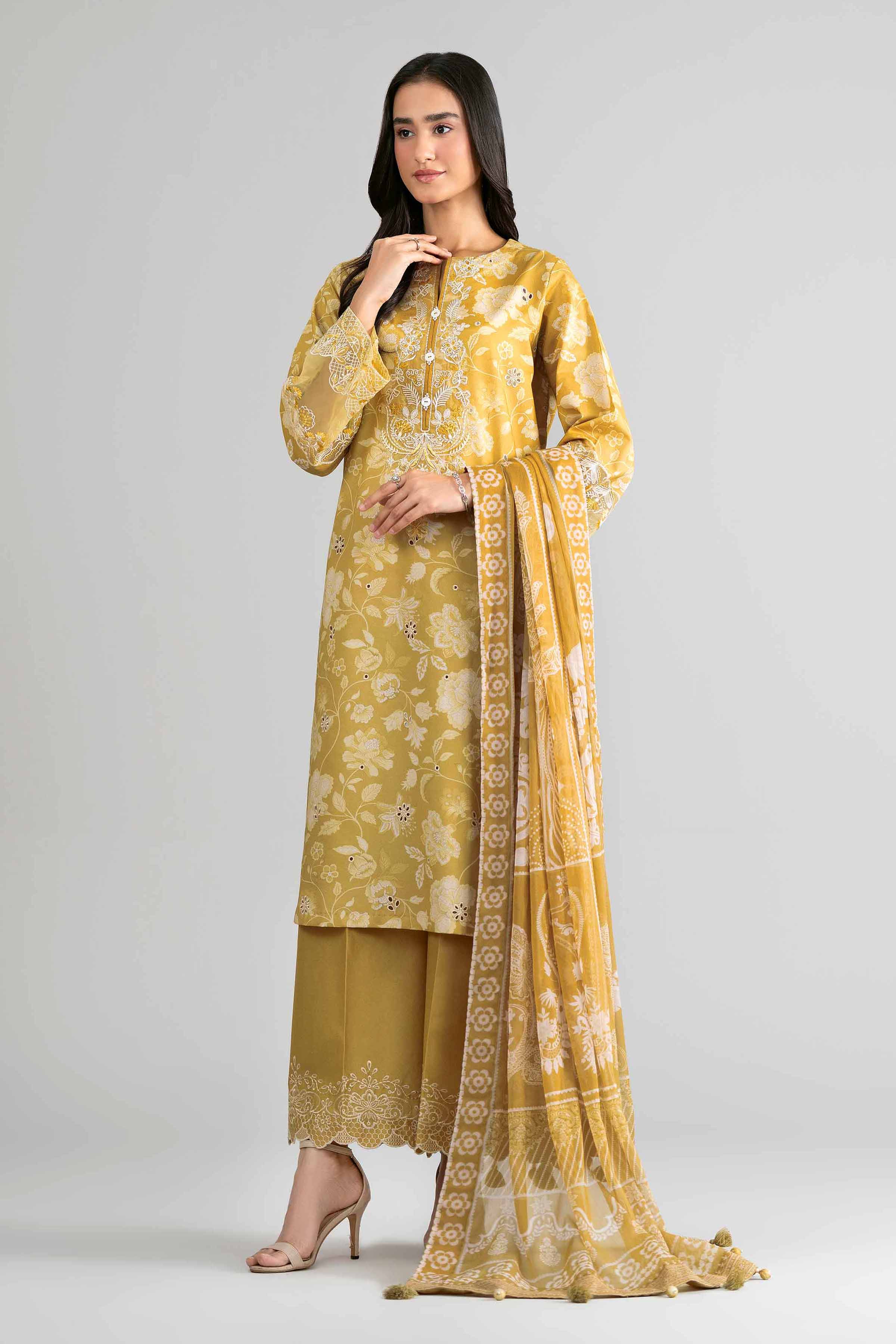 3 Piece - Digital Printed Embroidered Suit - 42601745 Nishat UAE  Lawn 3PC Embroidered