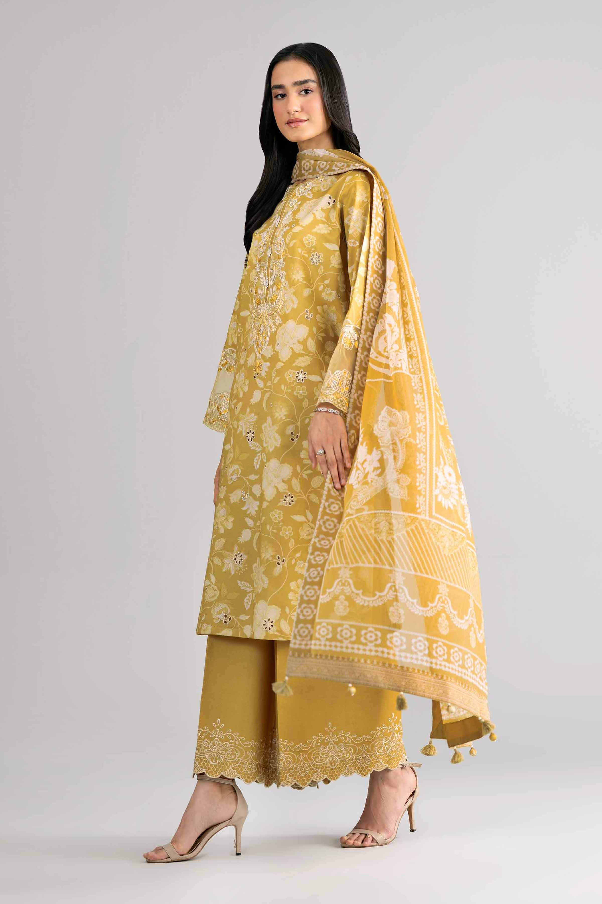 3 Piece - Digital Printed Embroidered Suit - 42601745 Nishat UAE  Lawn 3PC Embroidered
