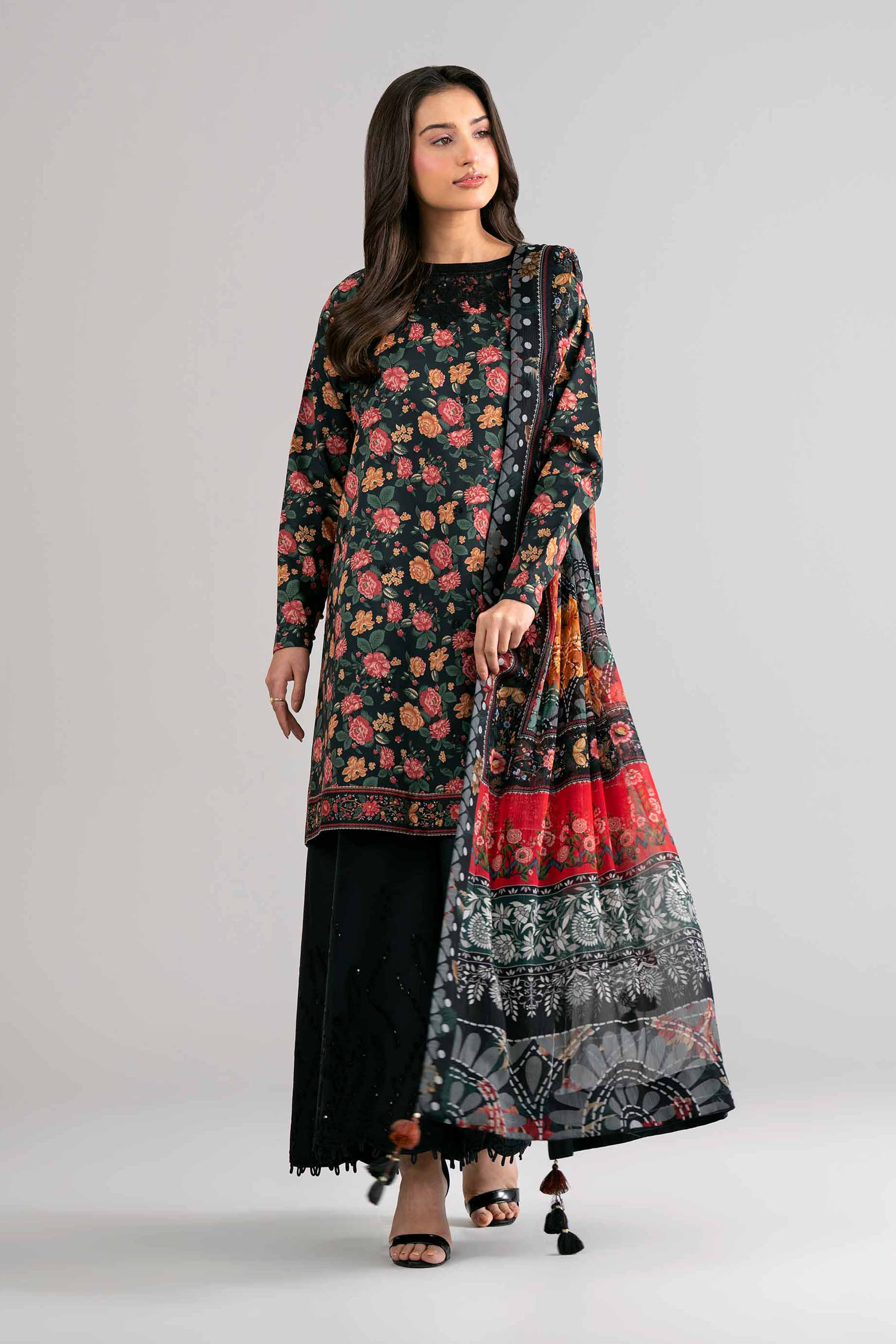 3 Piece - Digital Printed Embroidered Suit - 42601746 Nishat UAE  Lawn 3PC Embroidered