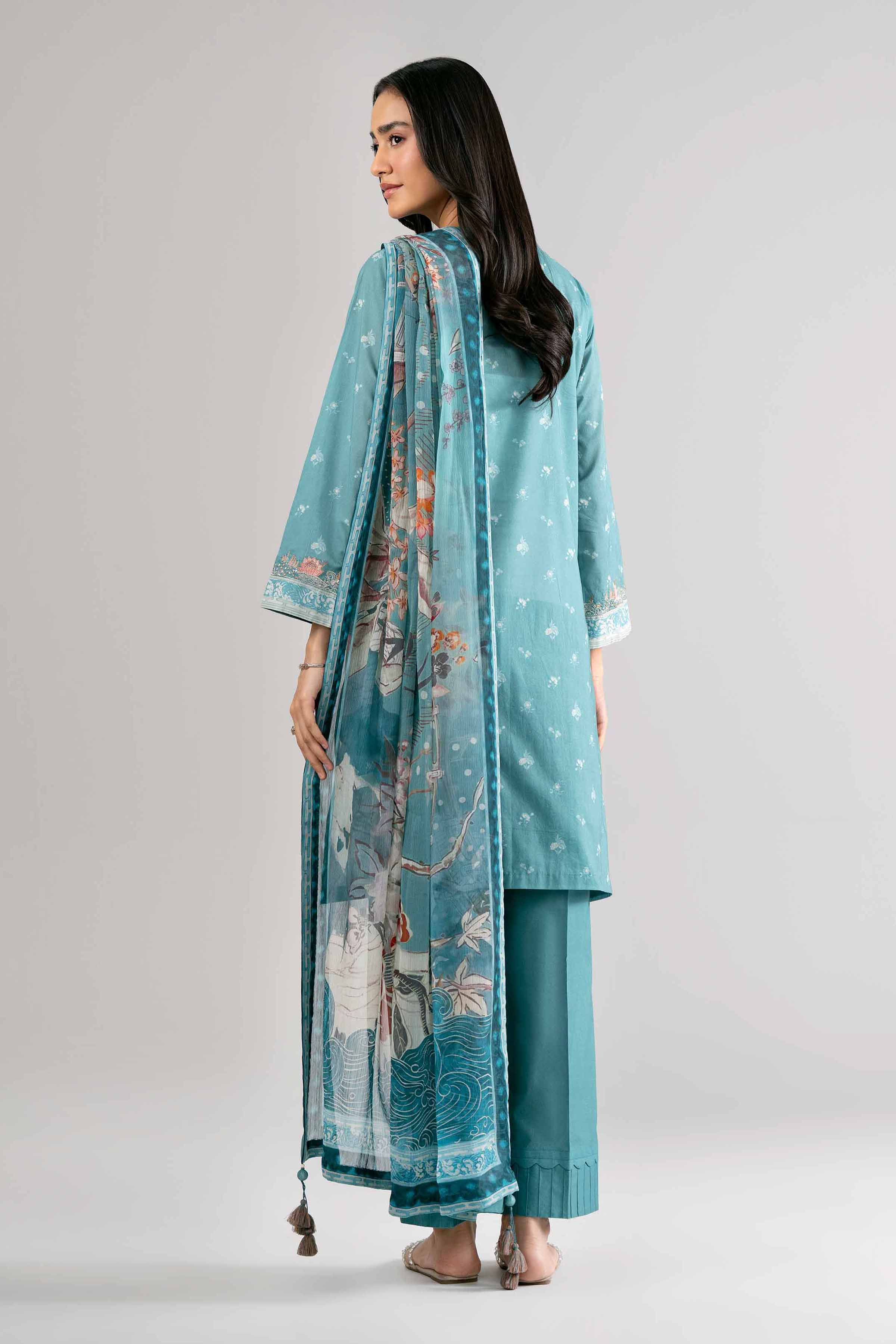 3 Piece - Digital Printed Embroidered Suit - 42601748 Nishat UAE  Lawn 3PC Embroidered